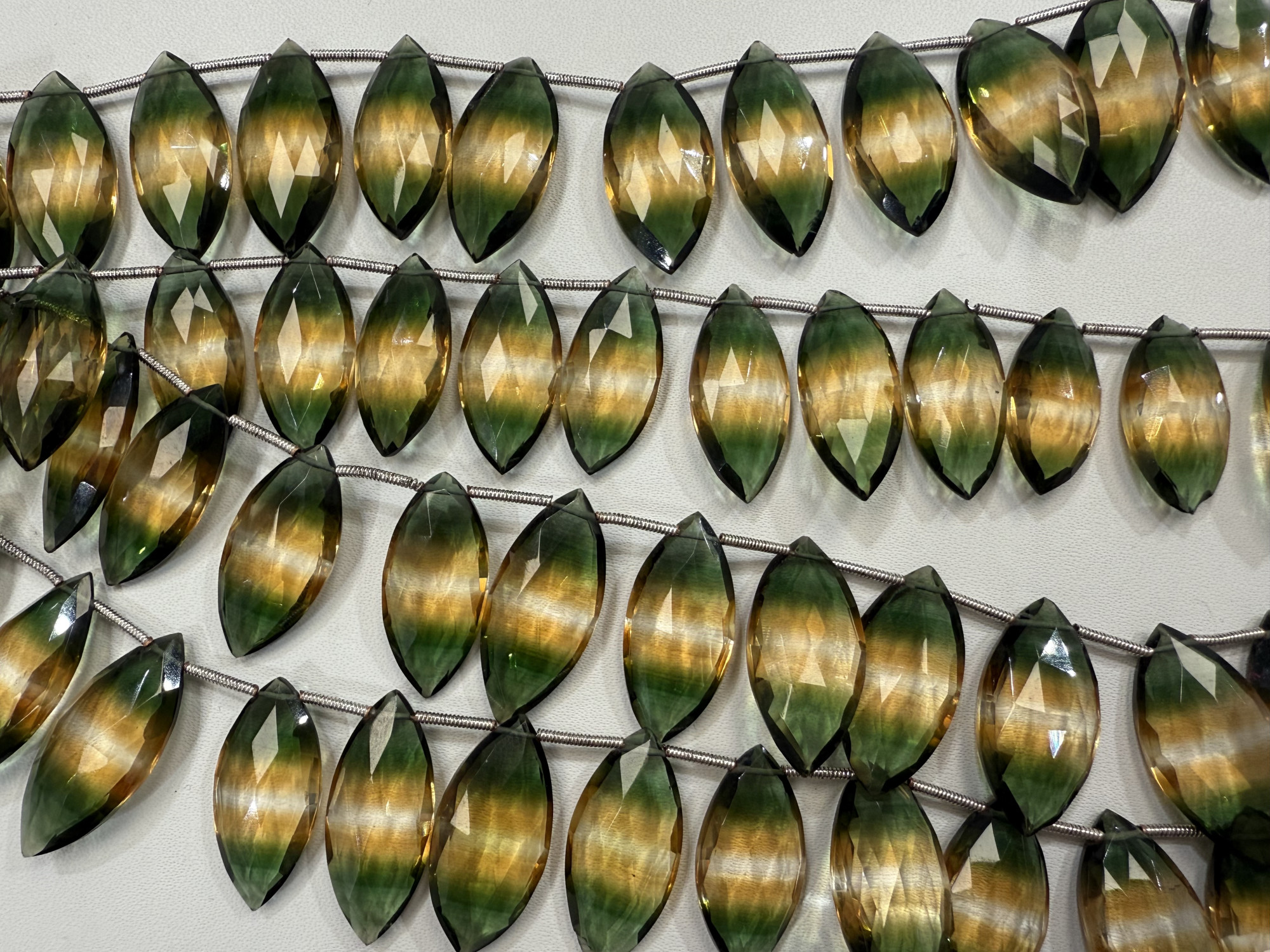 Bio Lemon Hydro Quartz Marquise Faceted