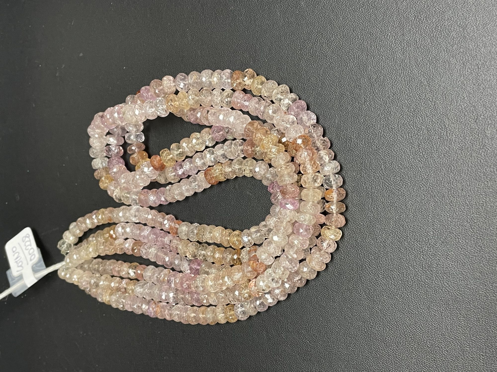 Pink Imperial Topaz Rondelle Faceted