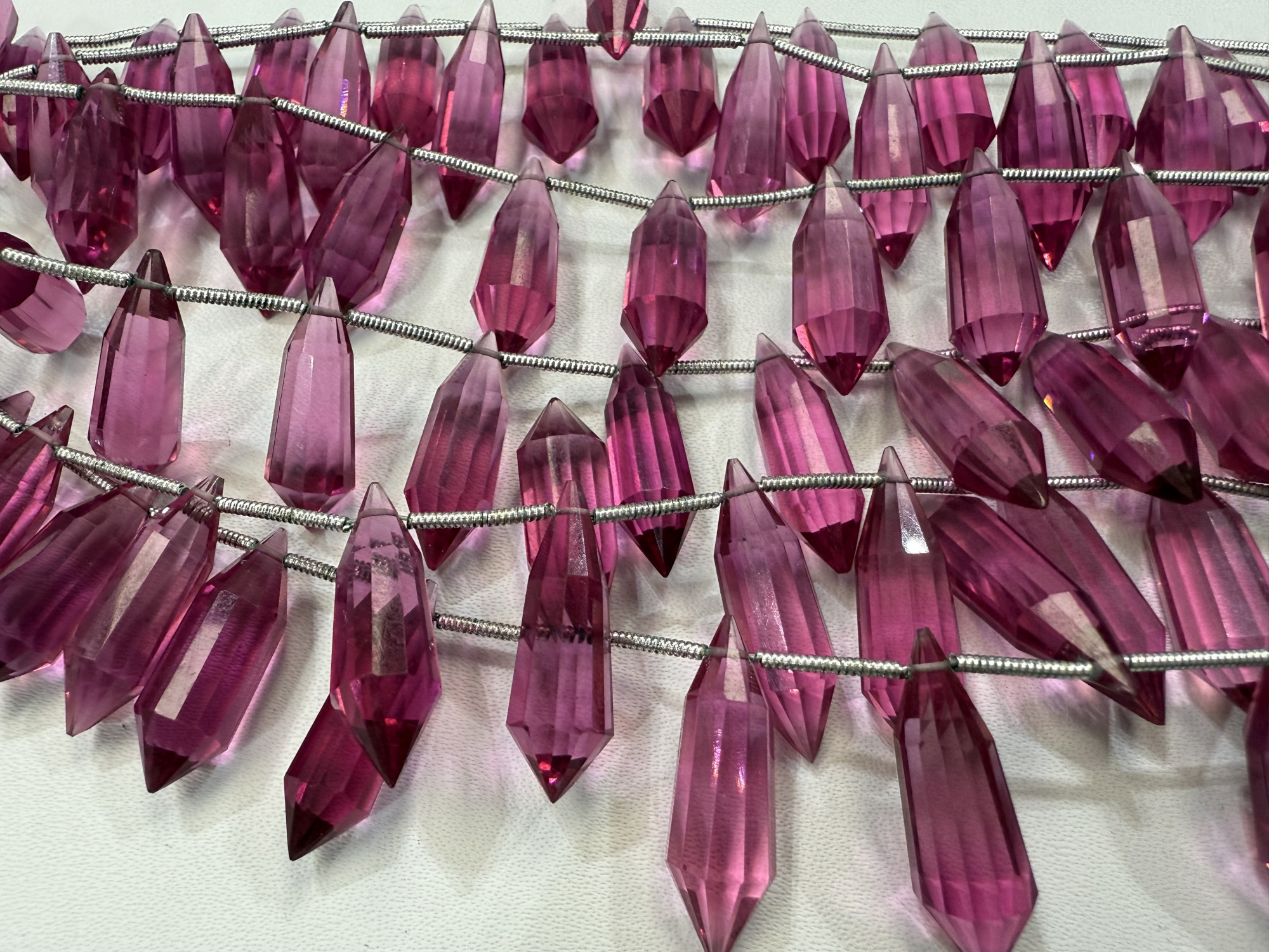 Hydro Quartz Pointy Drop Faceted