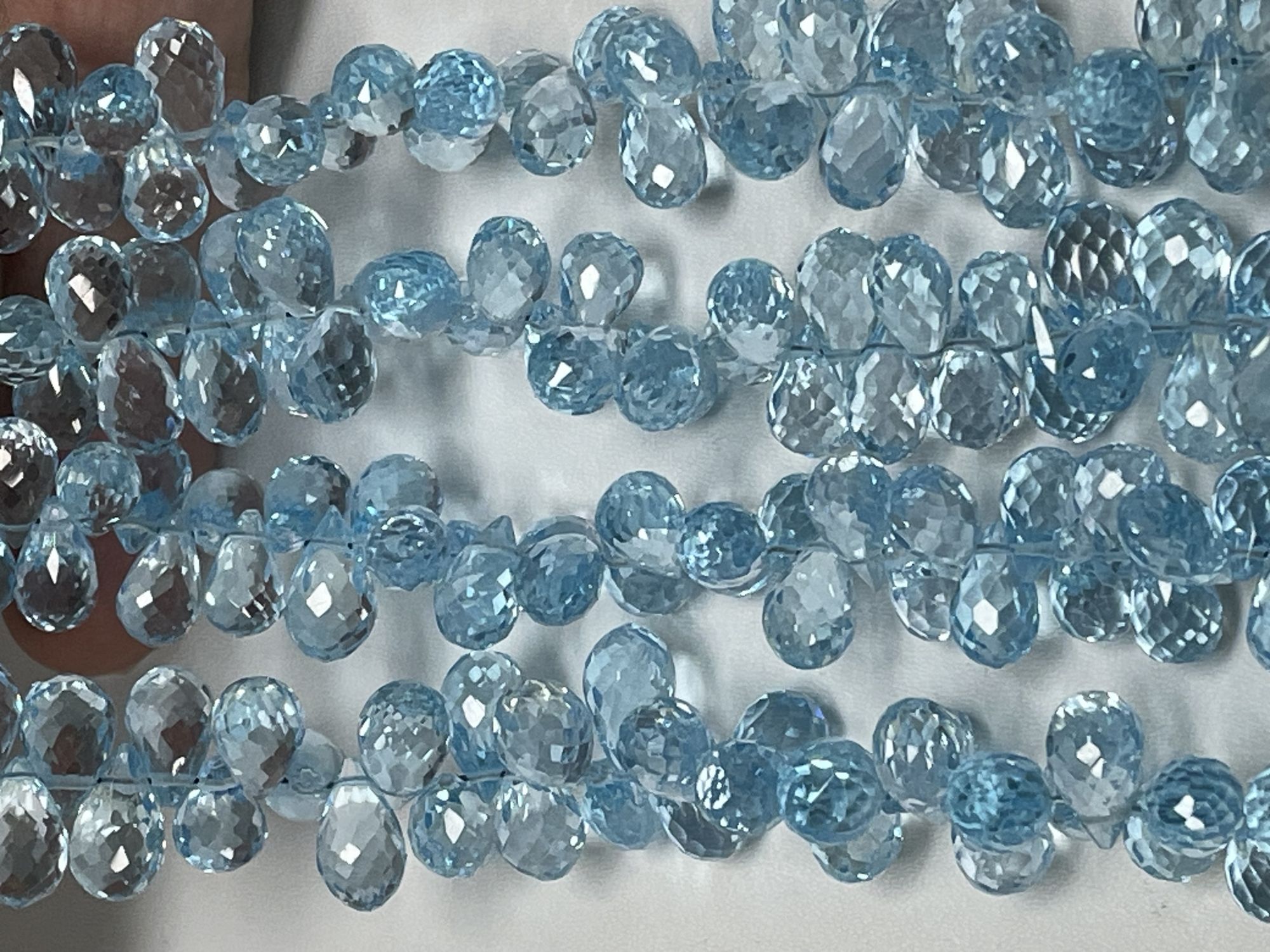 Sky Blue Topaz Drop Faceted