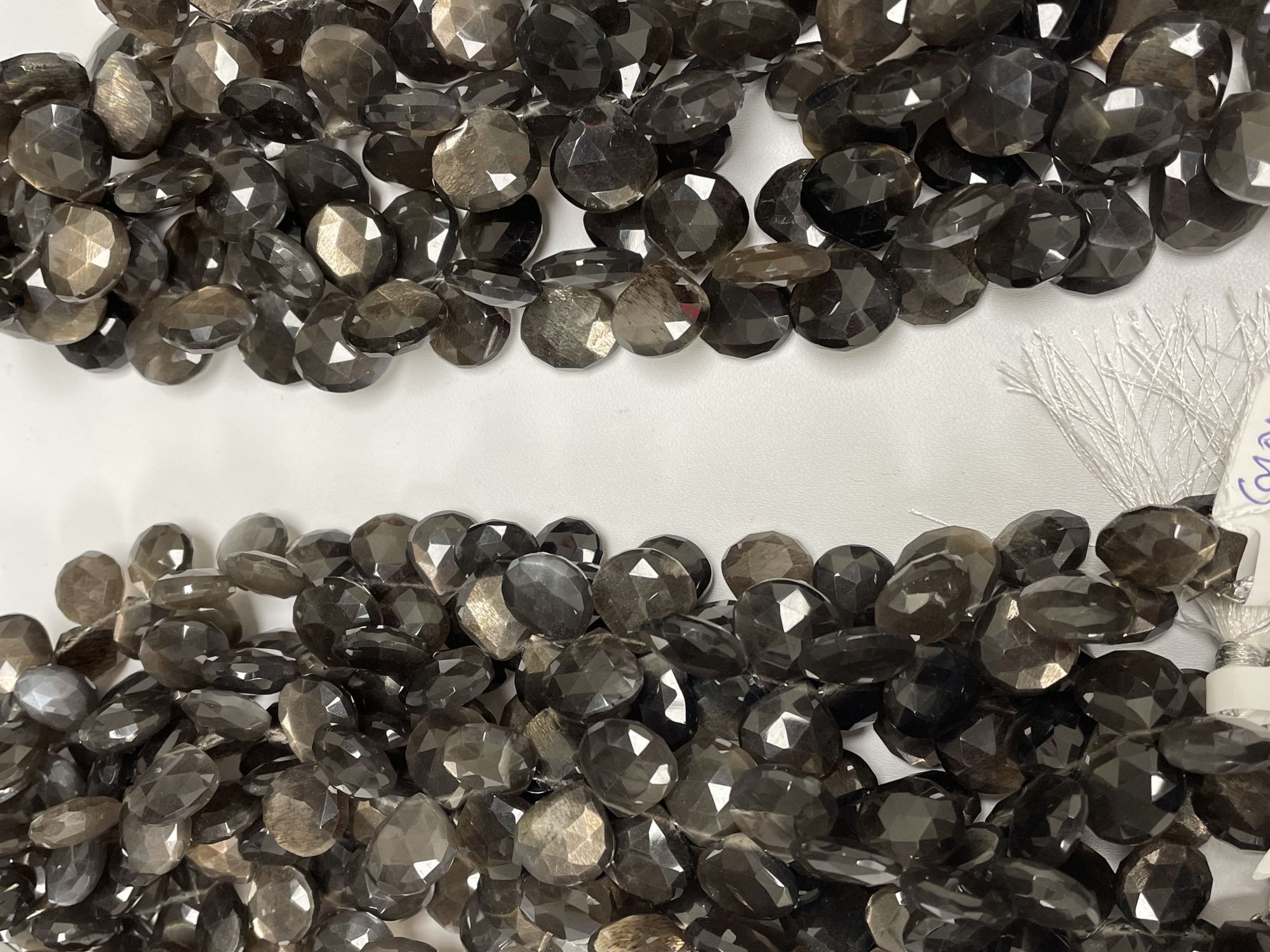 Gold Shine Moonstone Heart Faceted