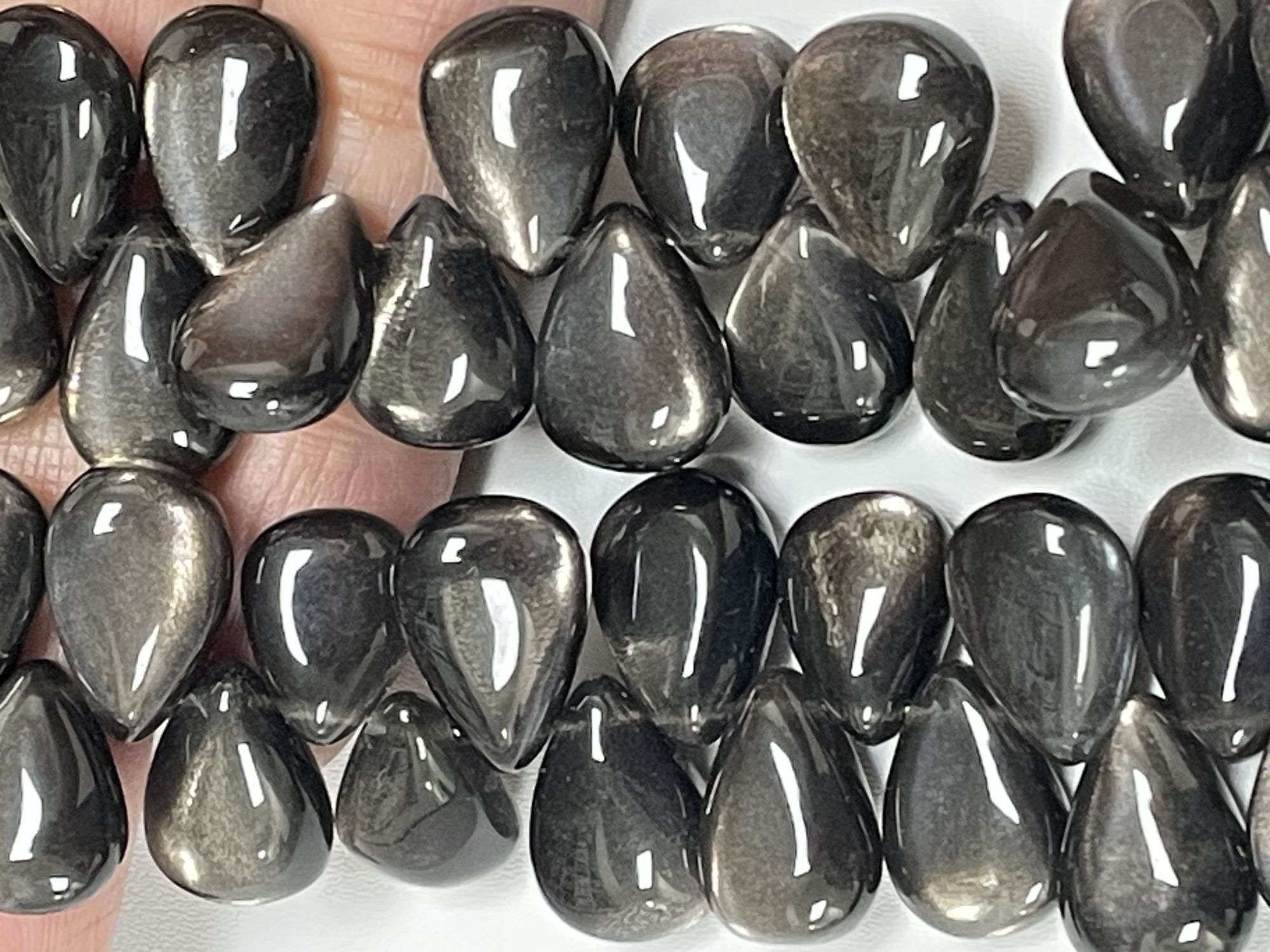 Moonstone Gold Shine Pear Smooth