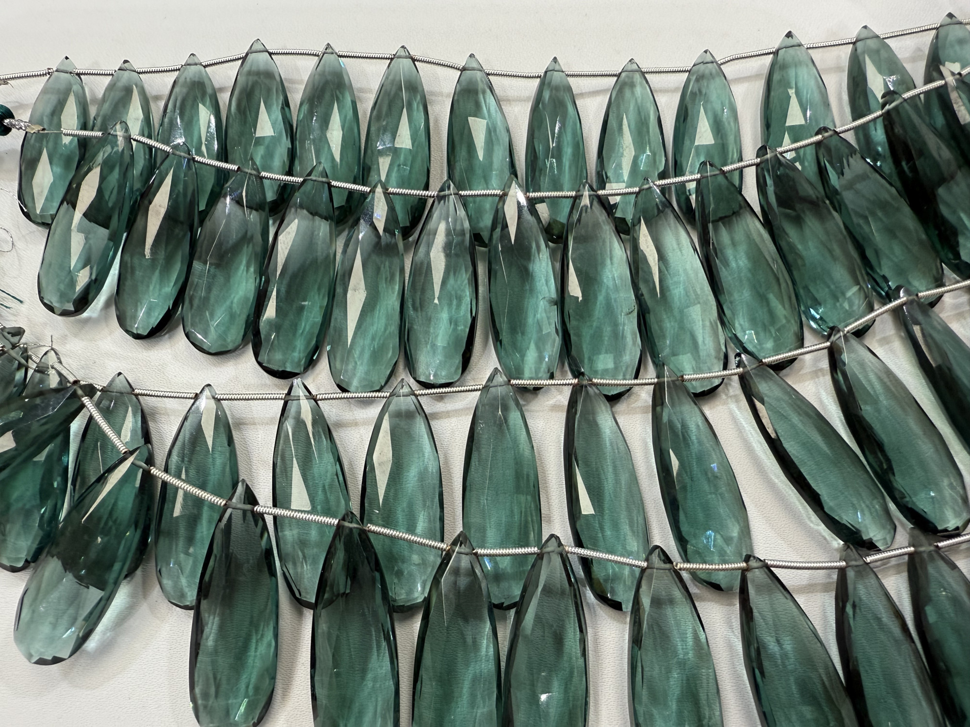 Hydro Quartz Long Pear Faceted