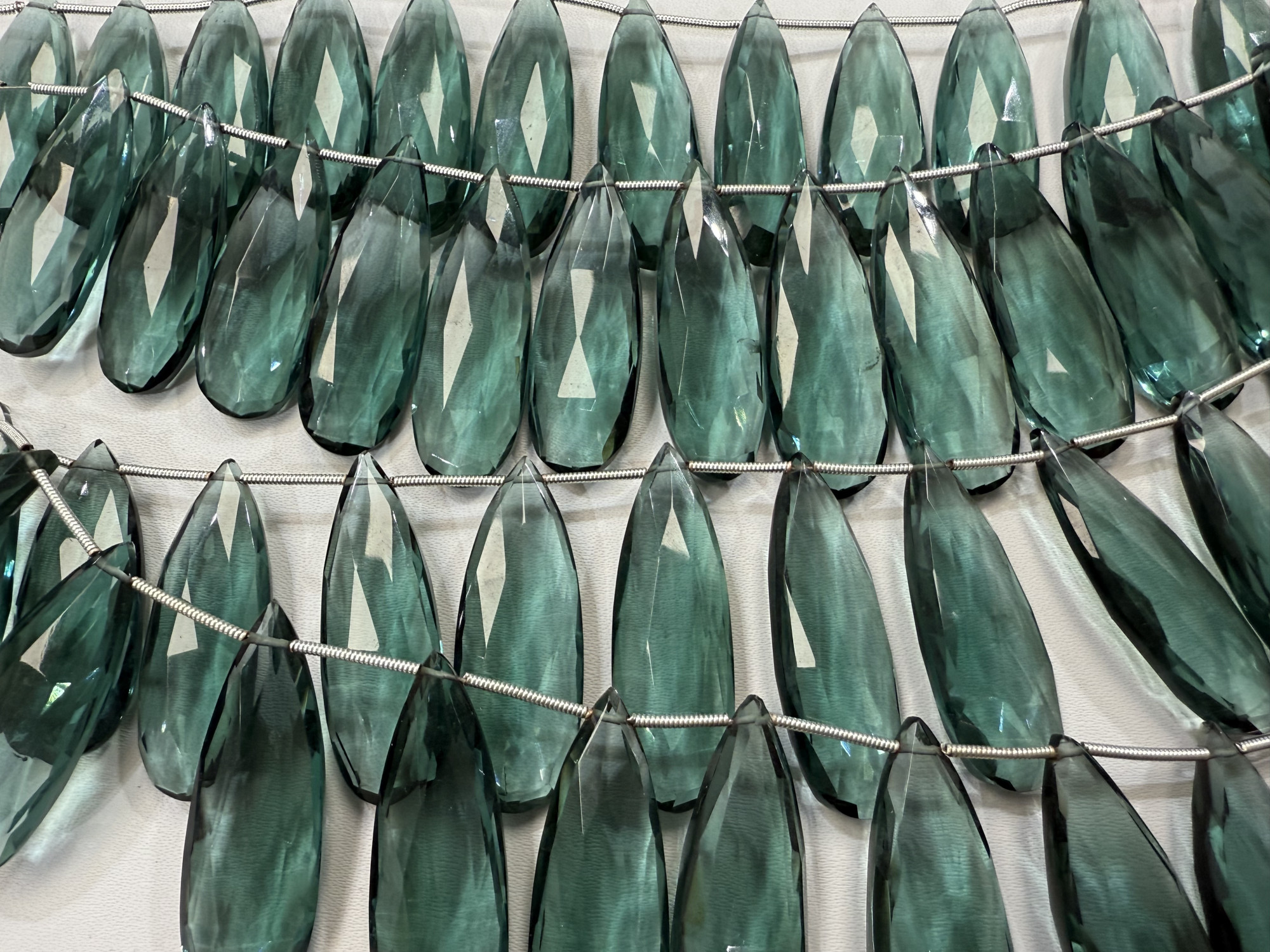 Hydro Quartz Long Pear Faceted