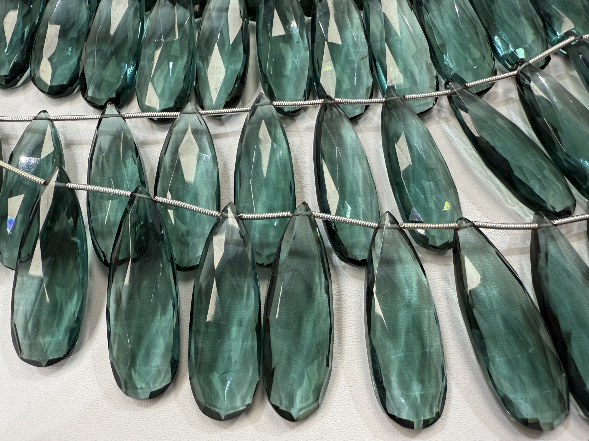 Hydro Quartz Long Pear Faceted