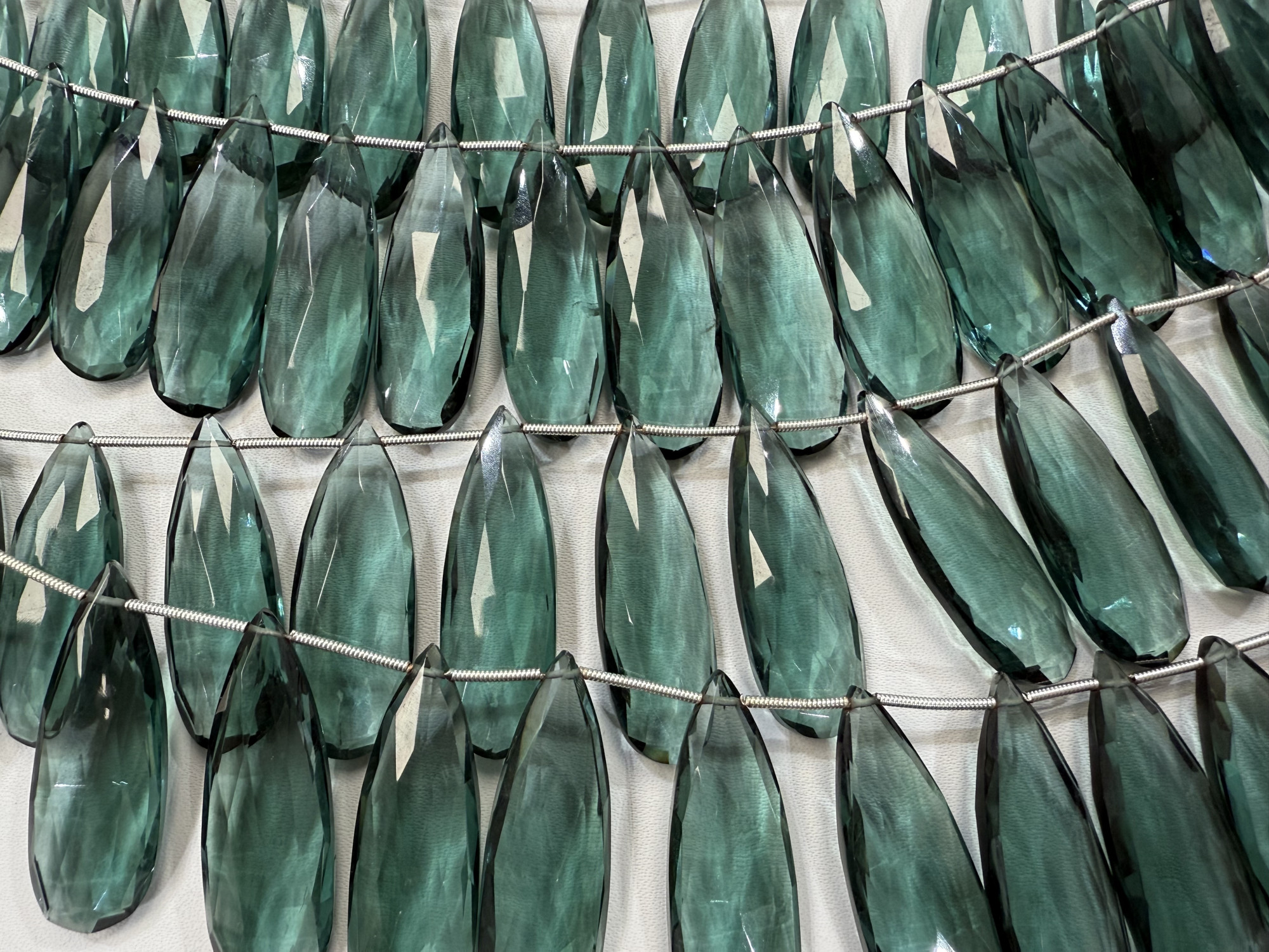 Hydro Quartz Long Pear Faceted