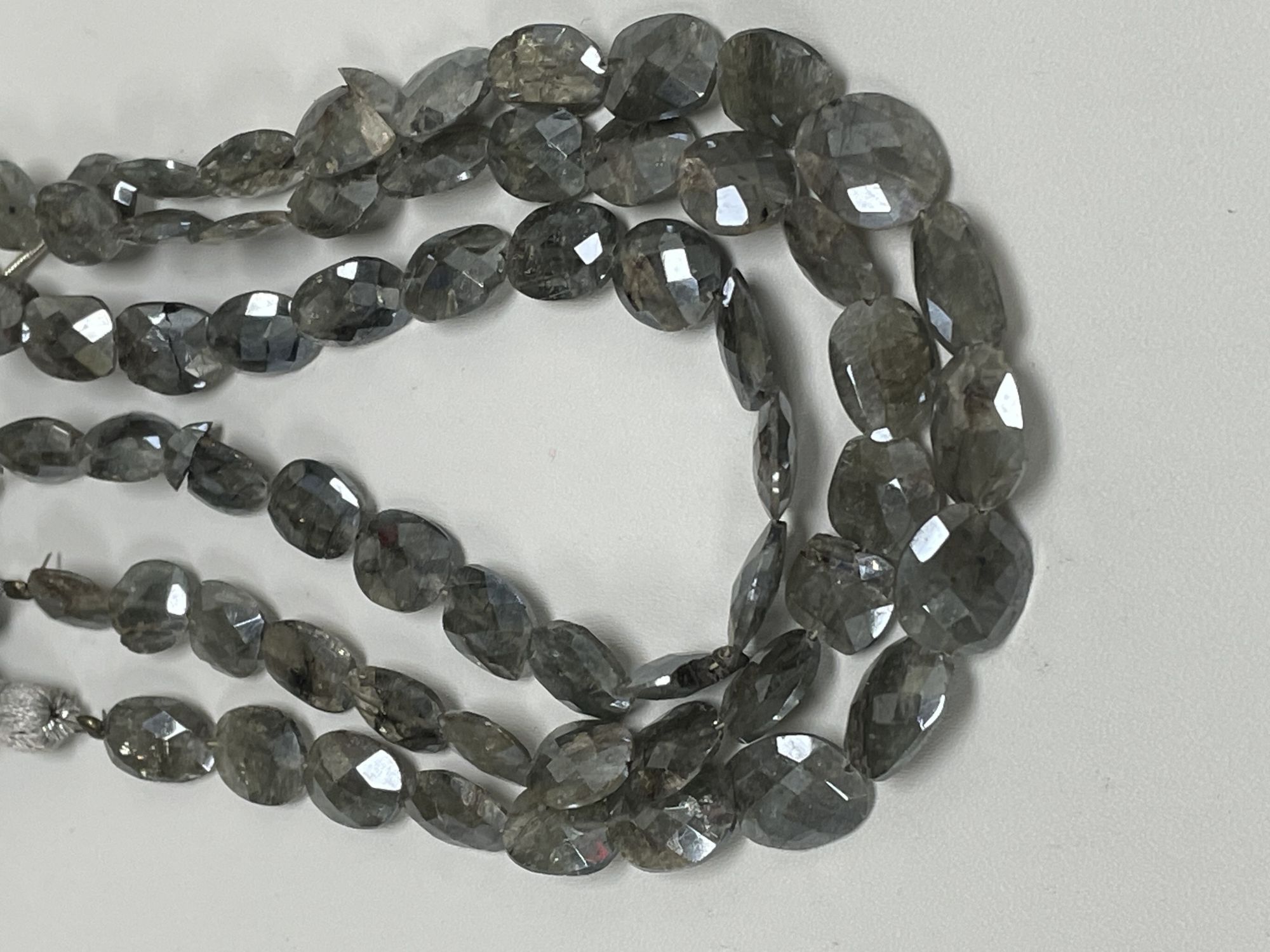 Grey Silverite Nugget Faceted