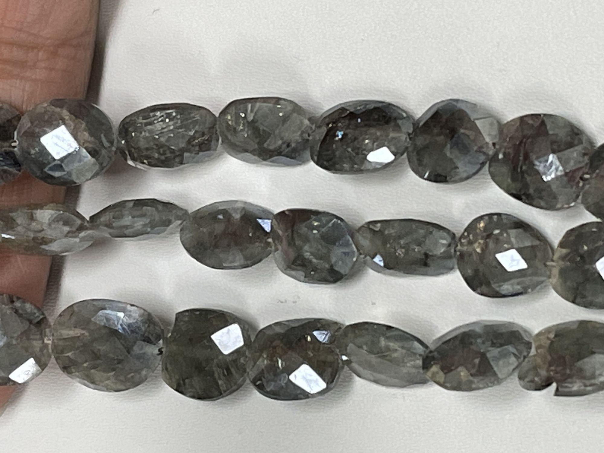 Grey Silverite Nugget Faceted