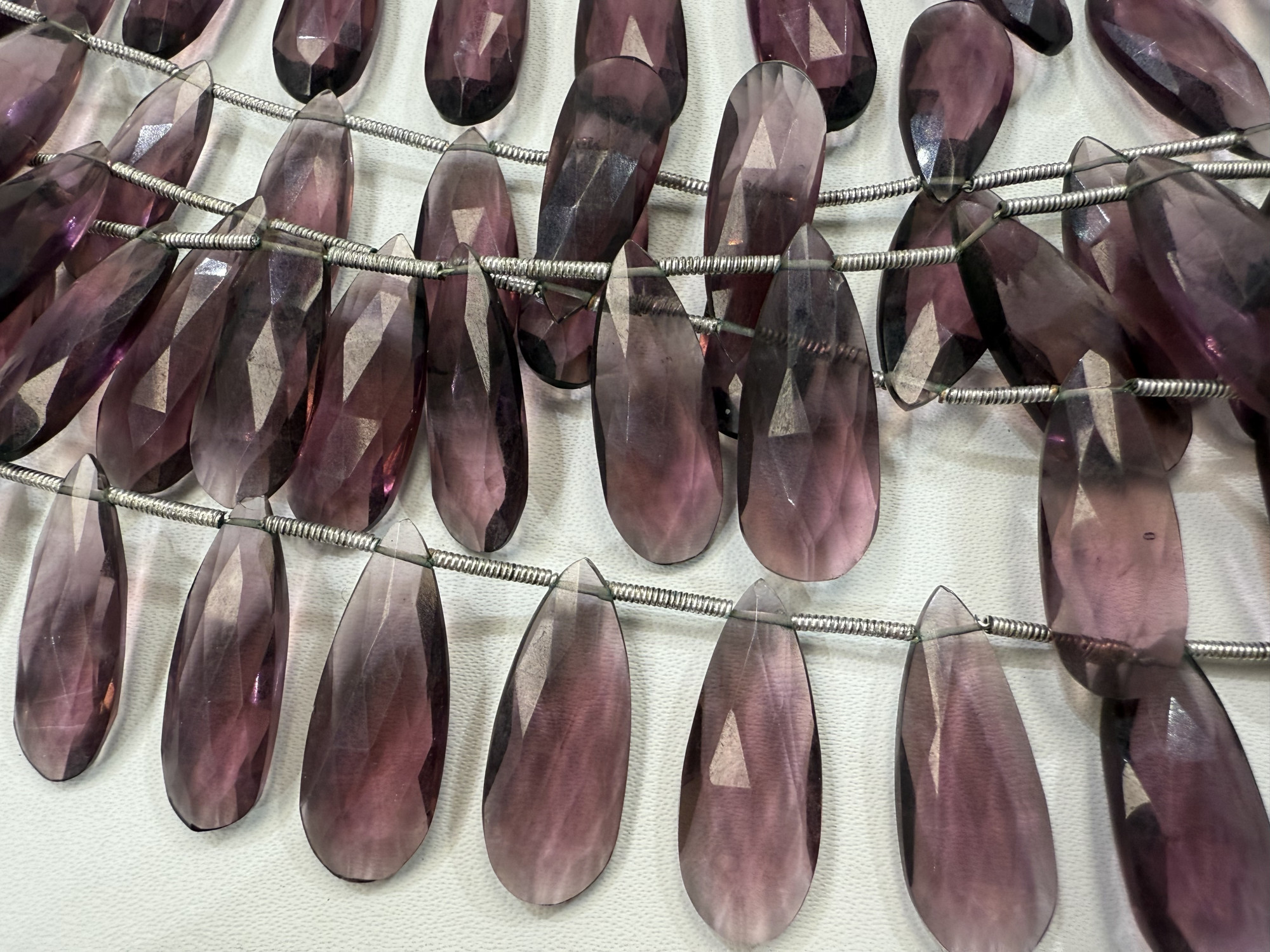 Hydro Quartz Long Pear Faceted