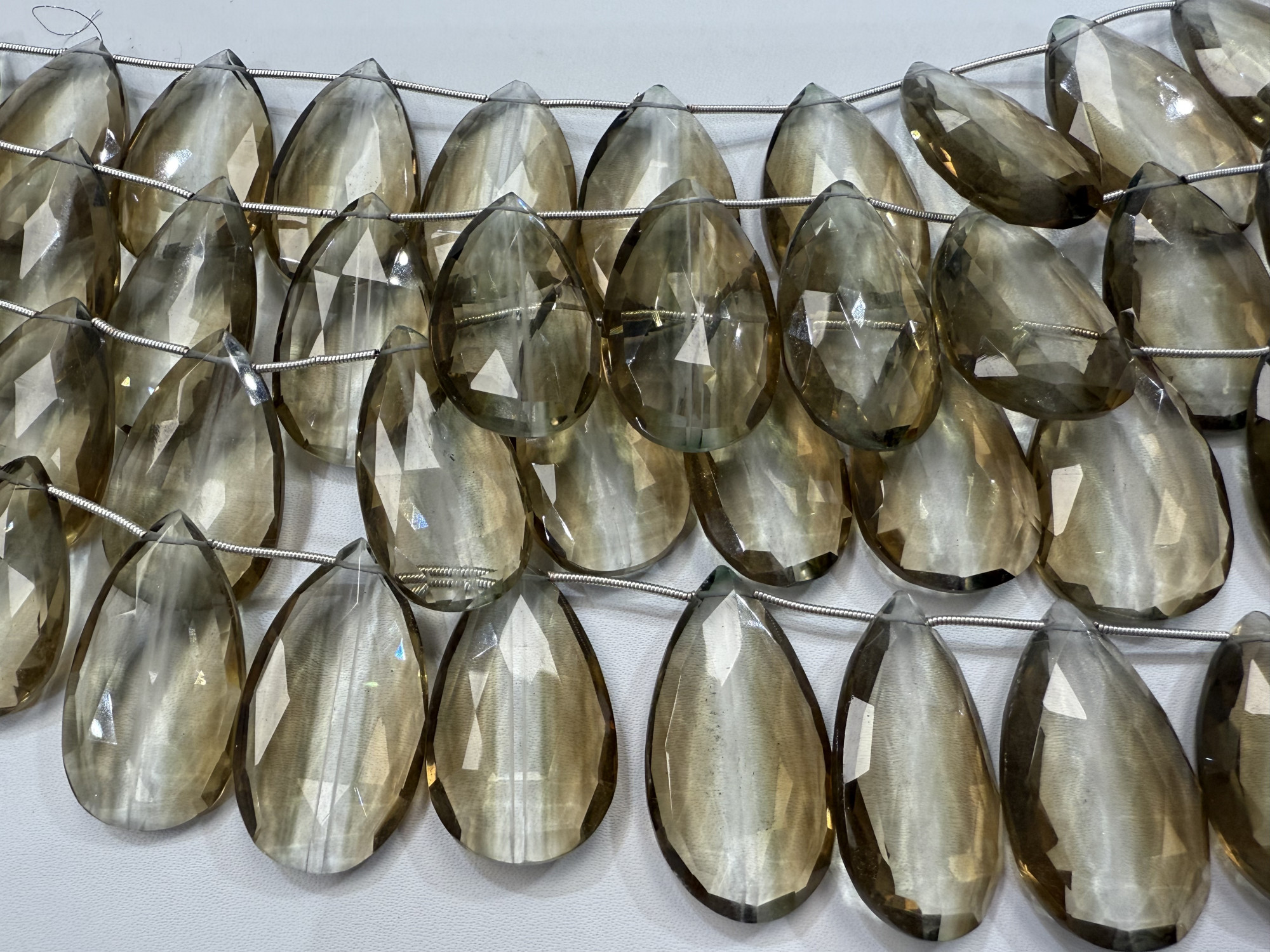 Hydro Quartz Long Pear Faceted