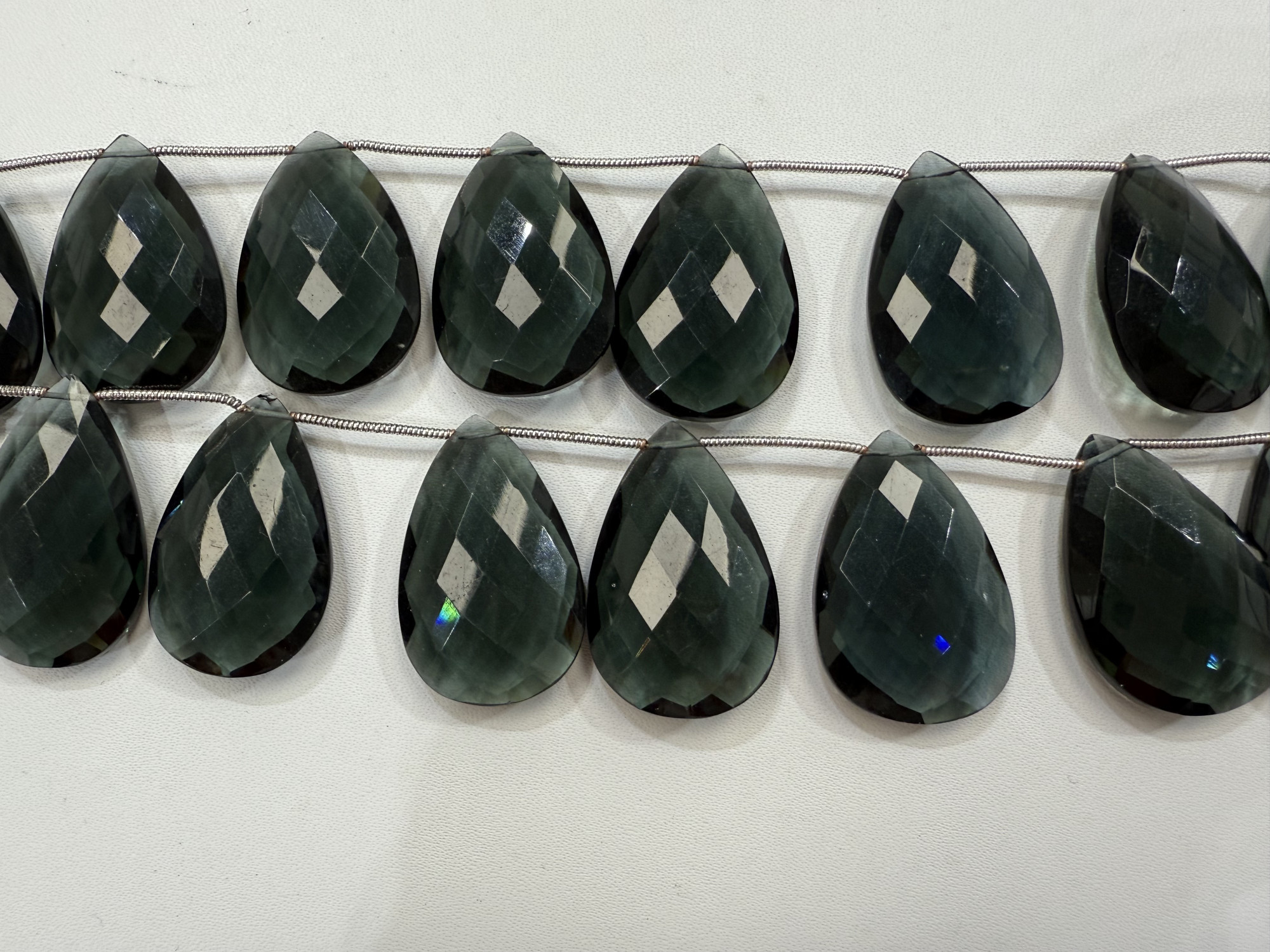 Hydro Quartz Long Pear Faceted