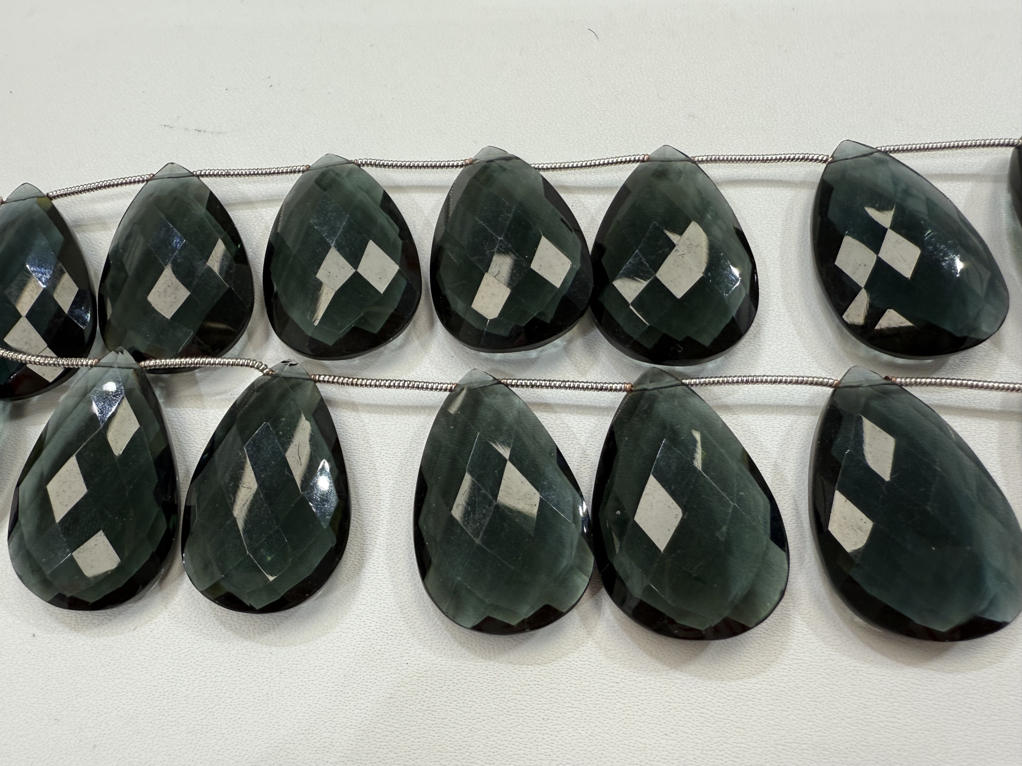 Hydro Quartz Long Pear Faceted