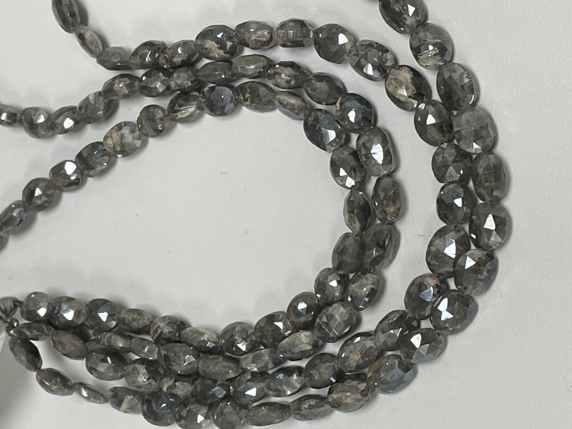 Grey Silverite Nugget Faceted