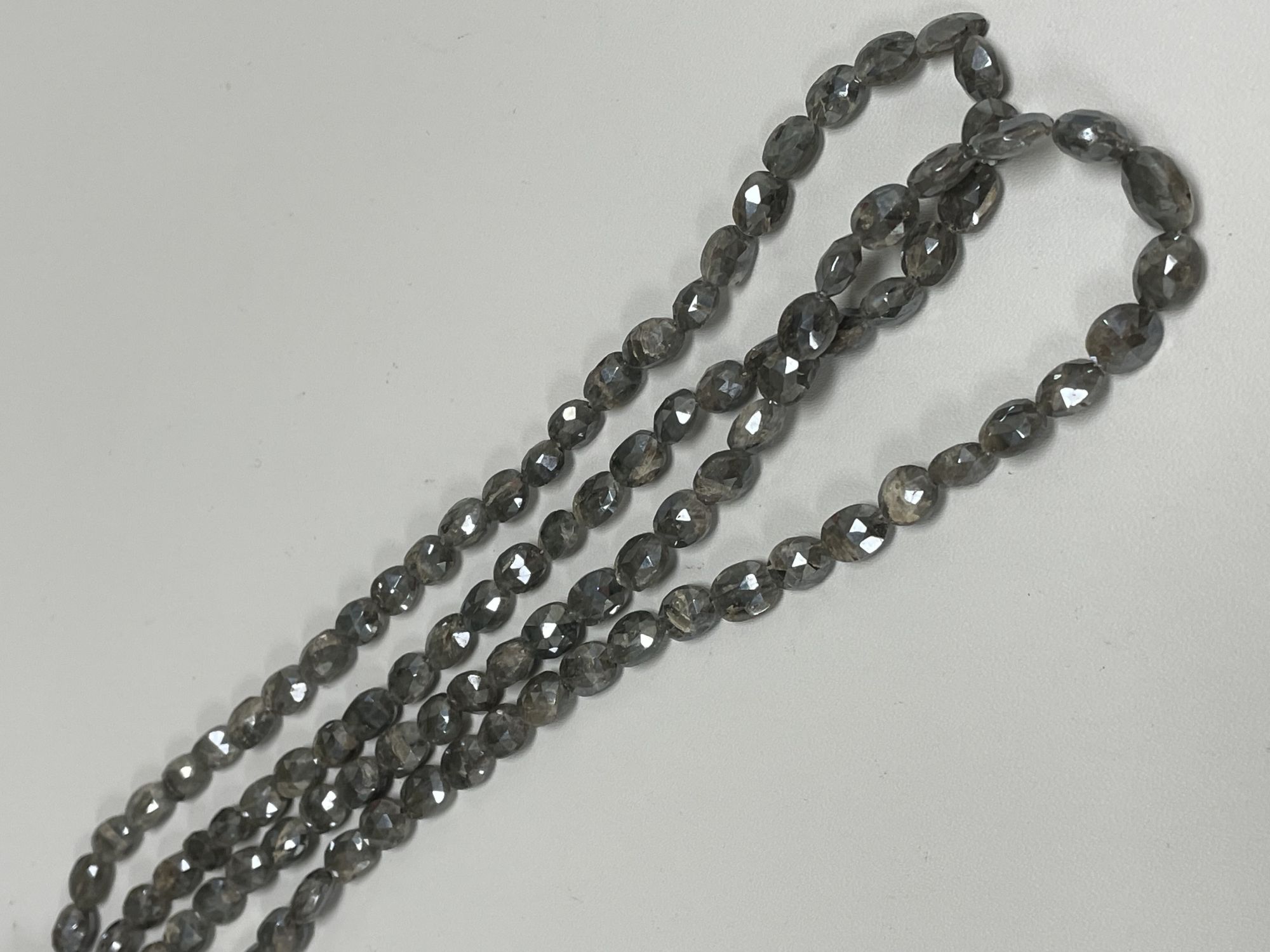 Grey Silverite Nugget Faceted