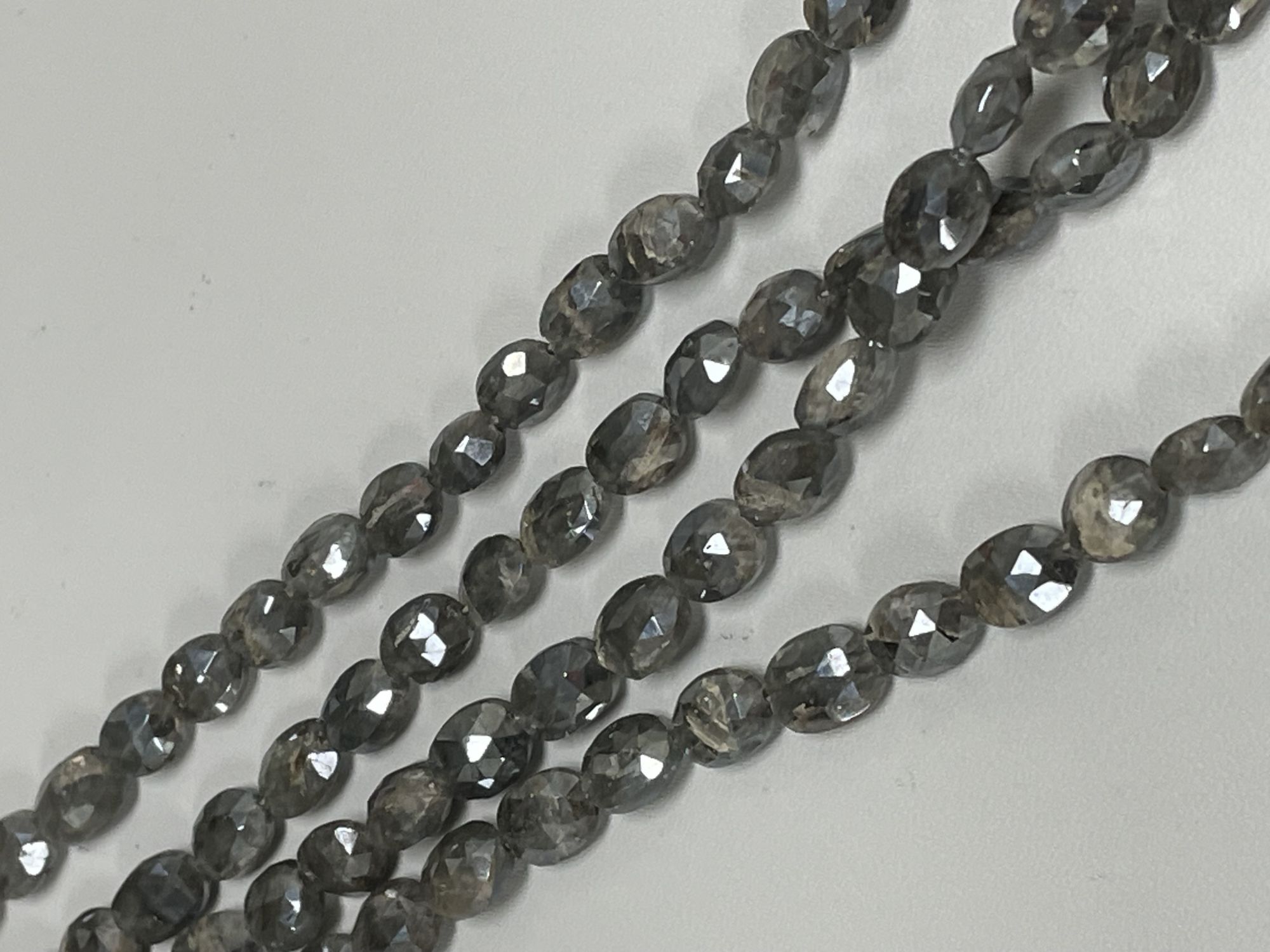 Grey Silverite Nugget Faceted