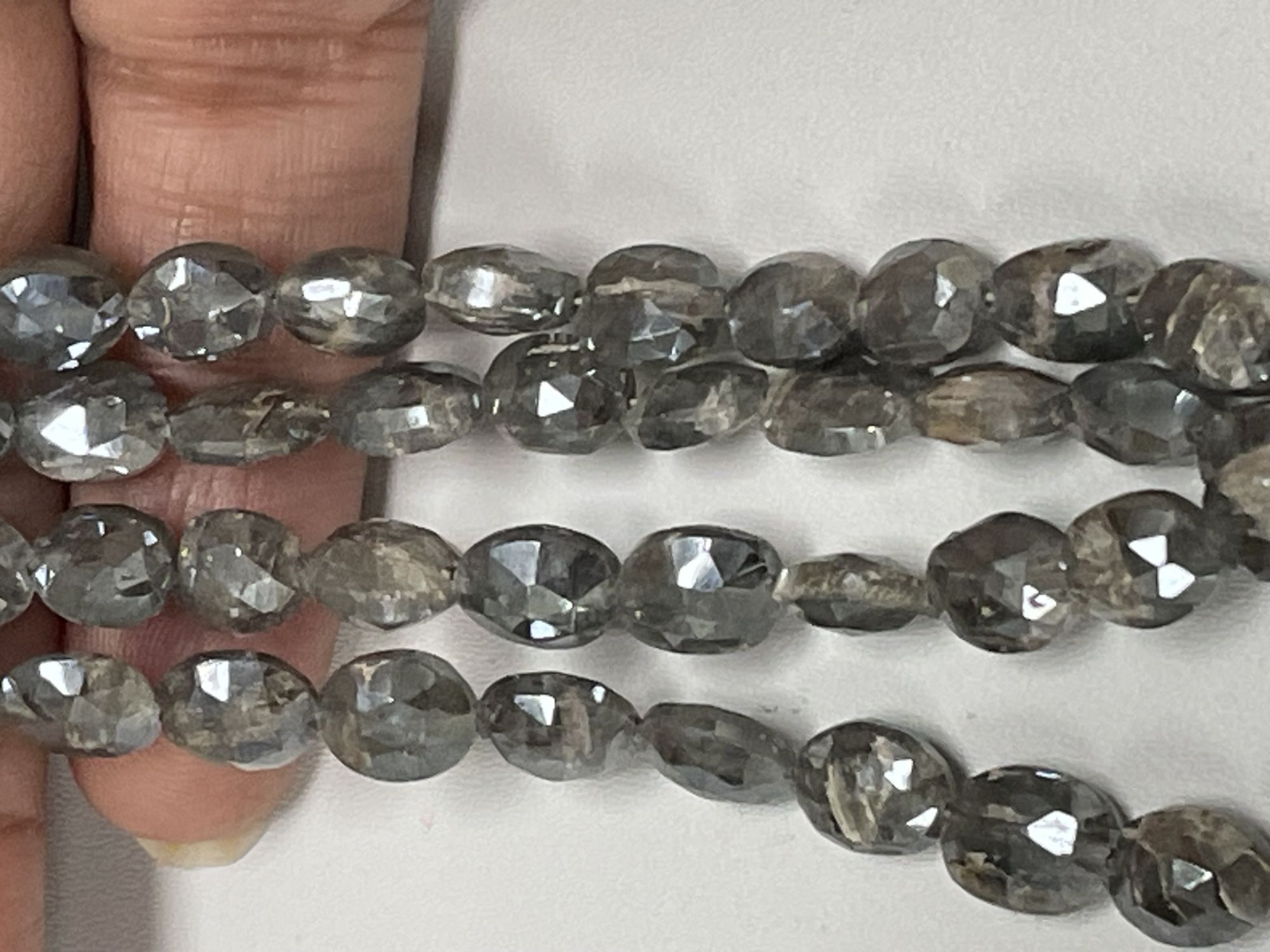 Grey Silverite Nugget Faceted