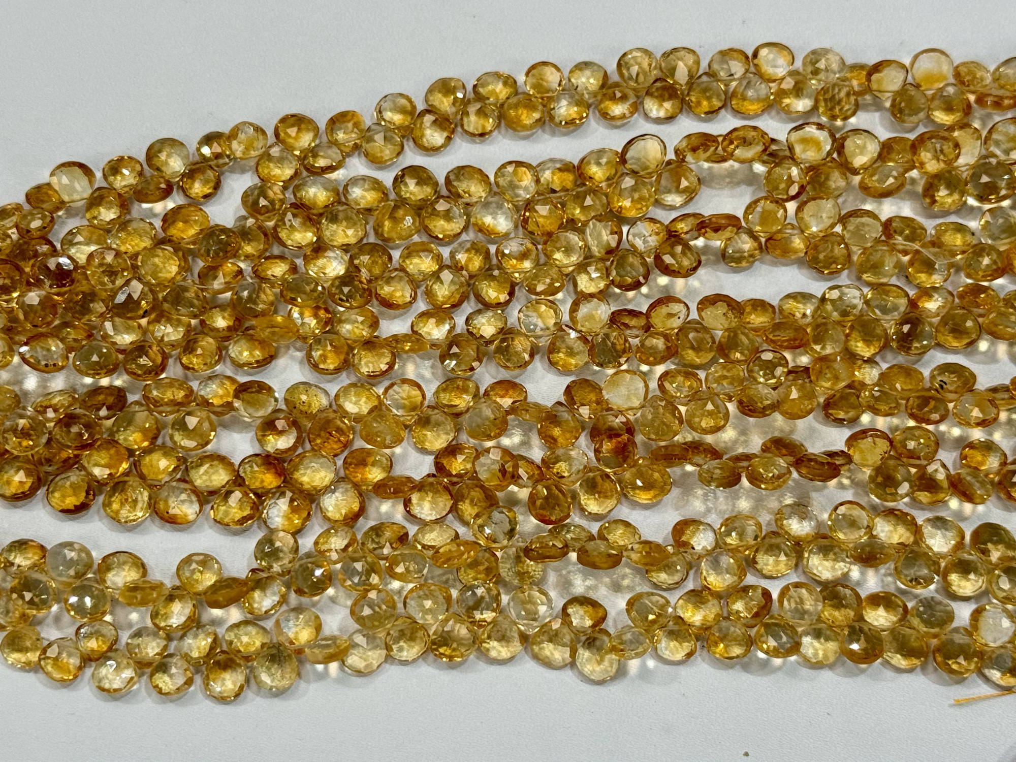 Citrine Heart Faceted