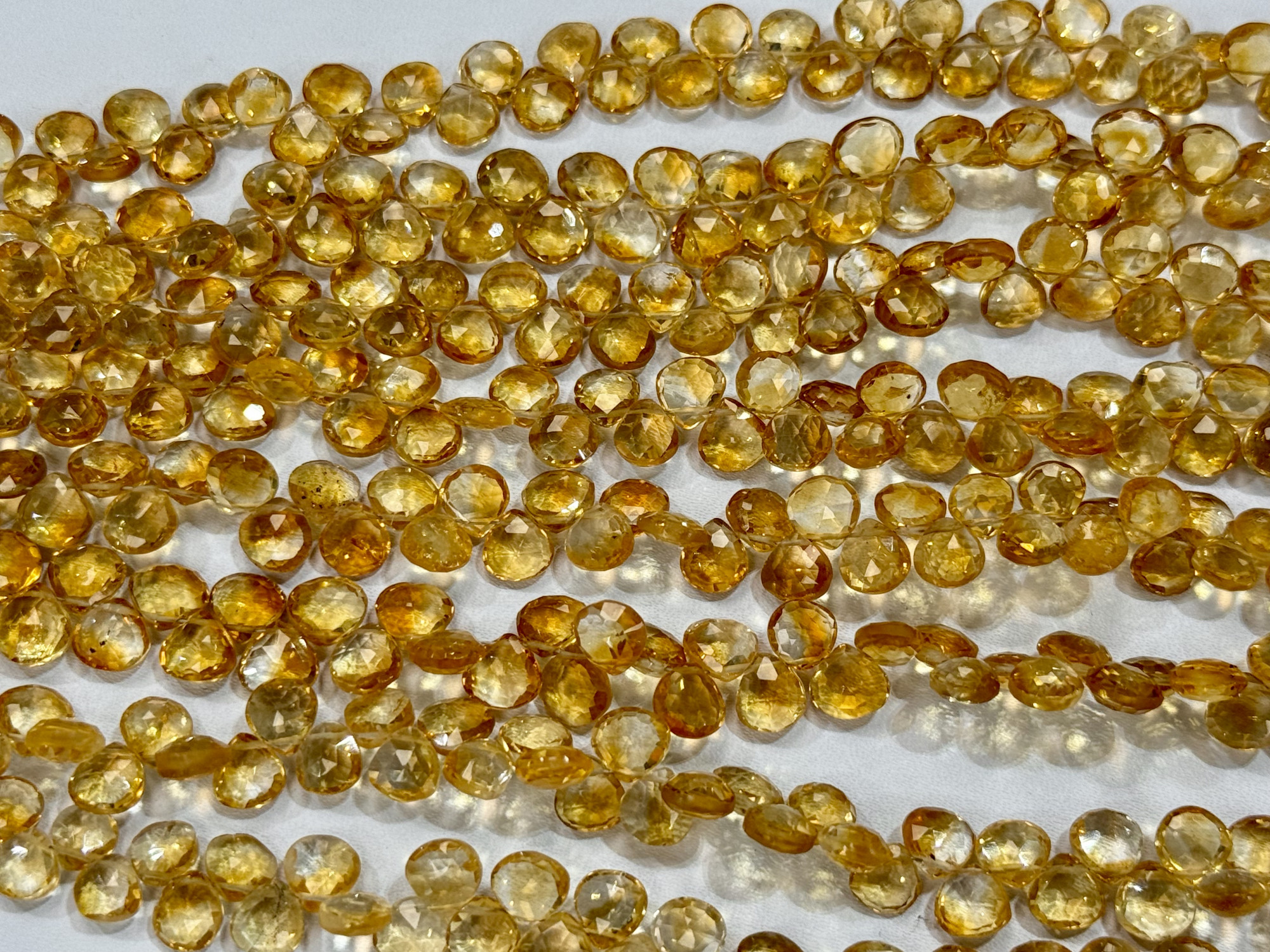Citrine Heart Faceted