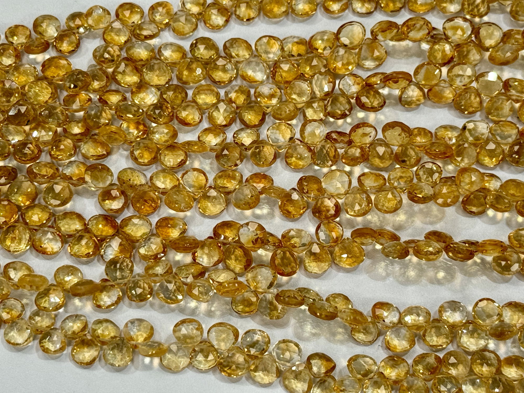 Citrine Heart Faceted