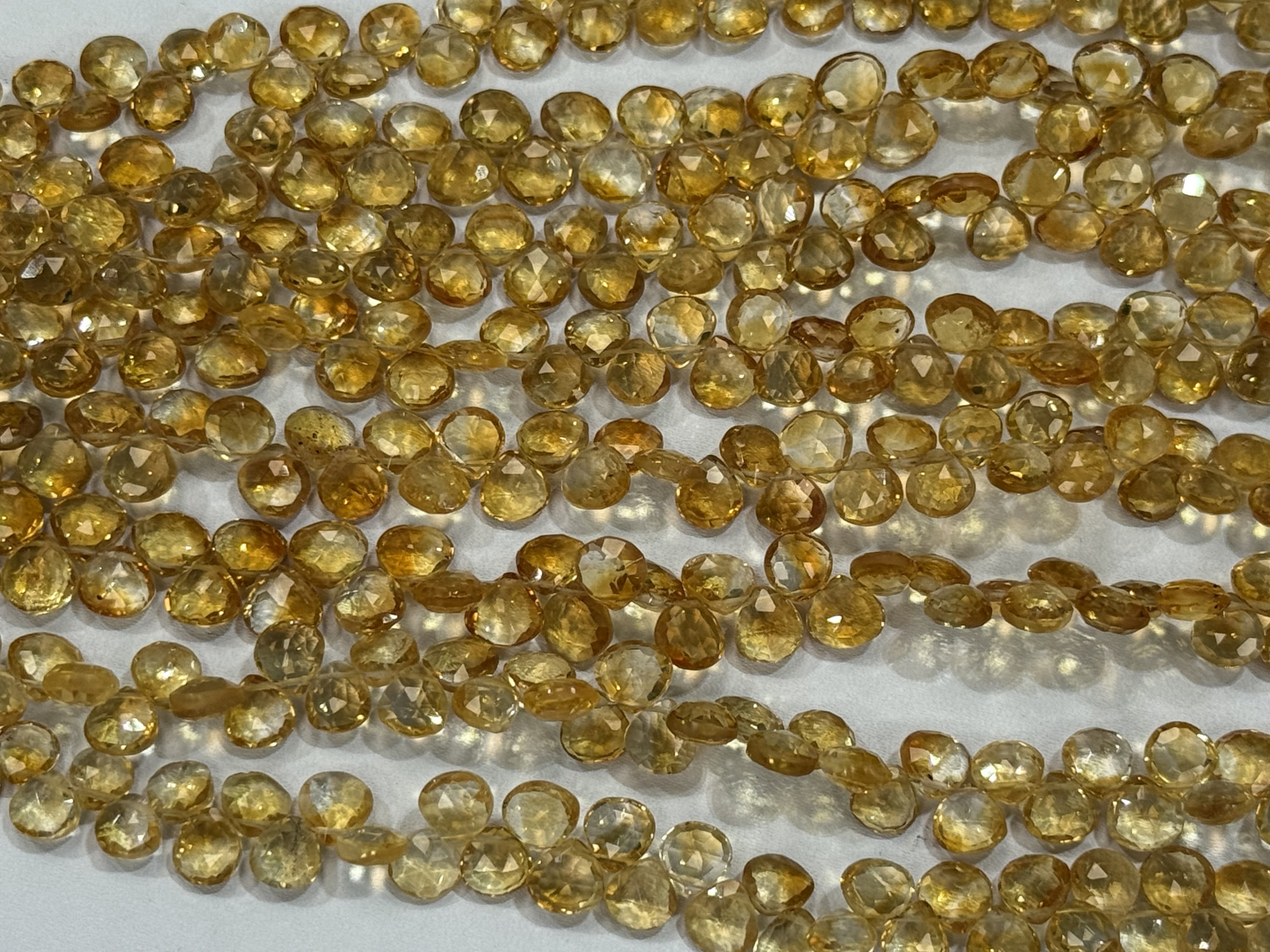 Citrine Heart Faceted