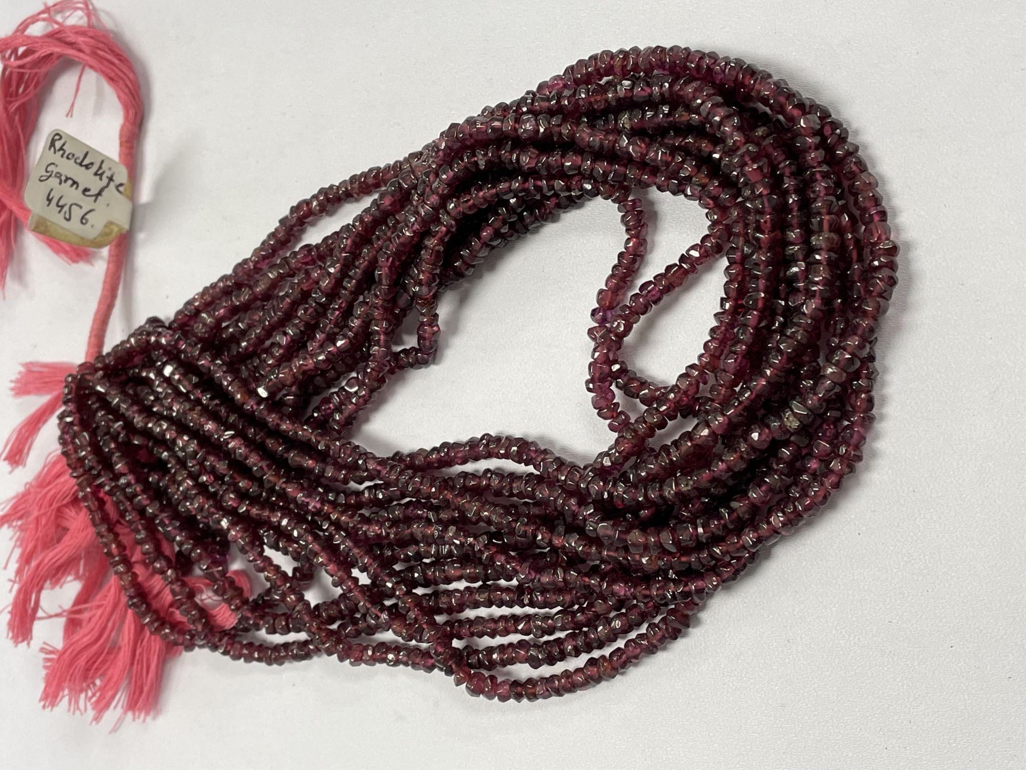Rhodolite Garnet Rondelle Faceted