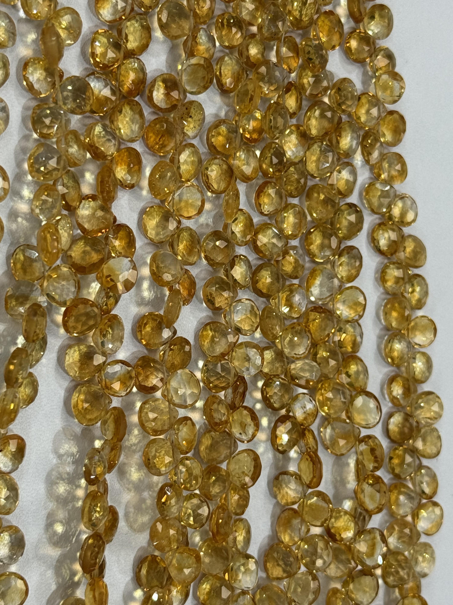 Citrine Heart Faceted
