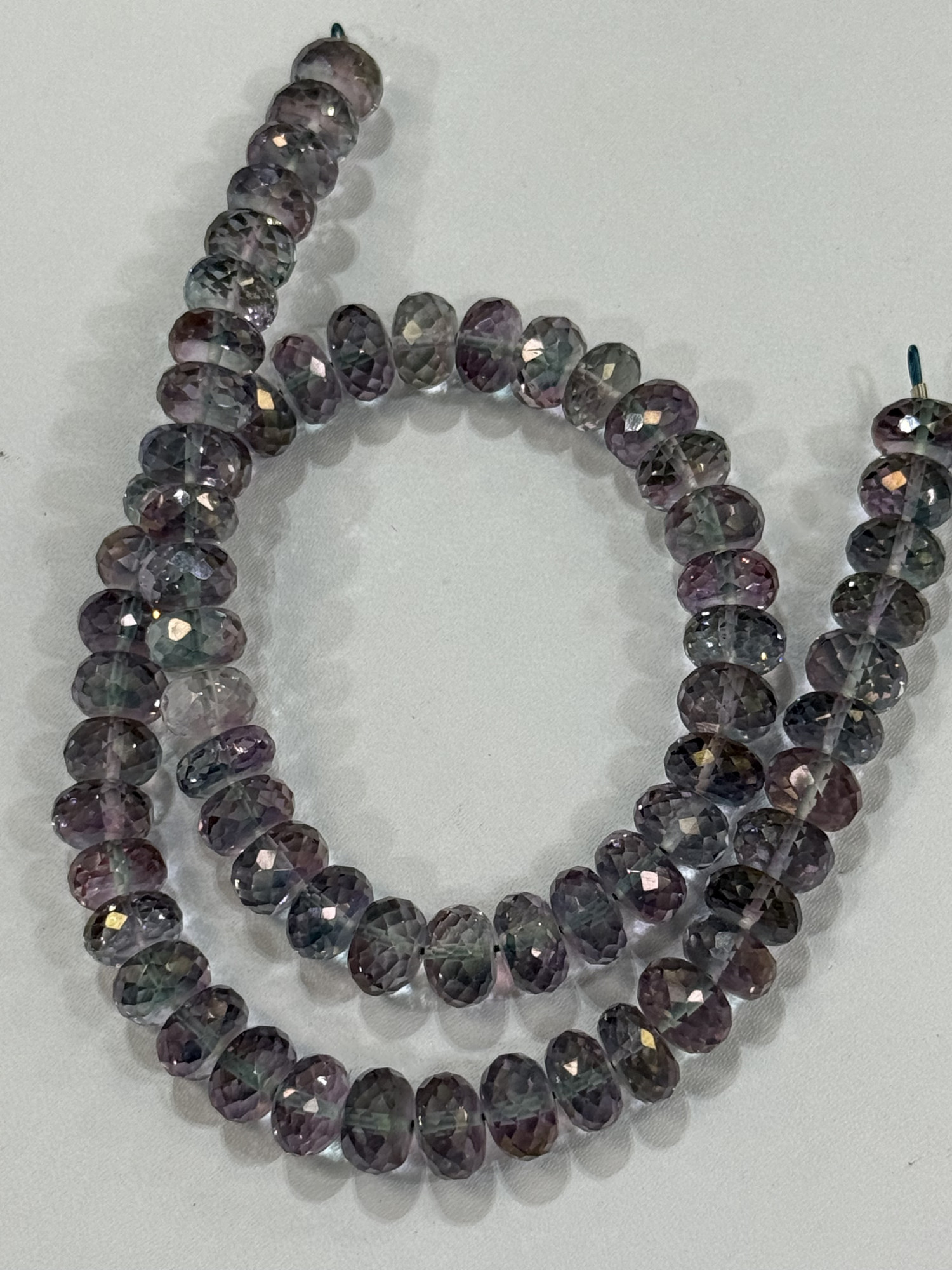 Mystic Quartz Rondelle Faceted