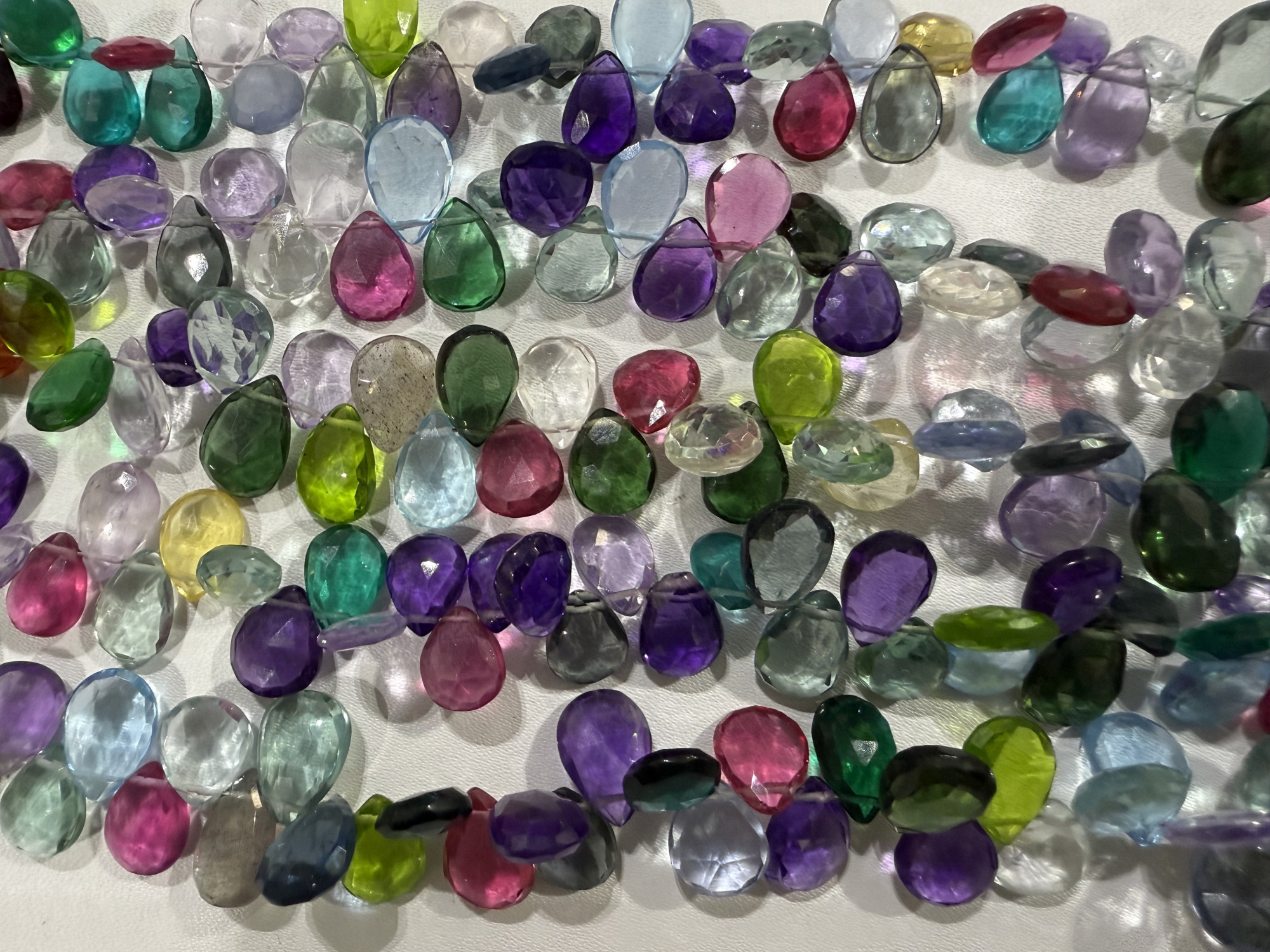 Multi Stone Pears Faceted