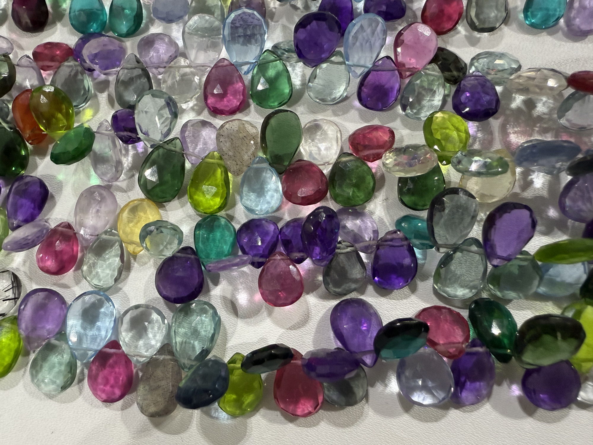 Multi Stone Pears Faceted