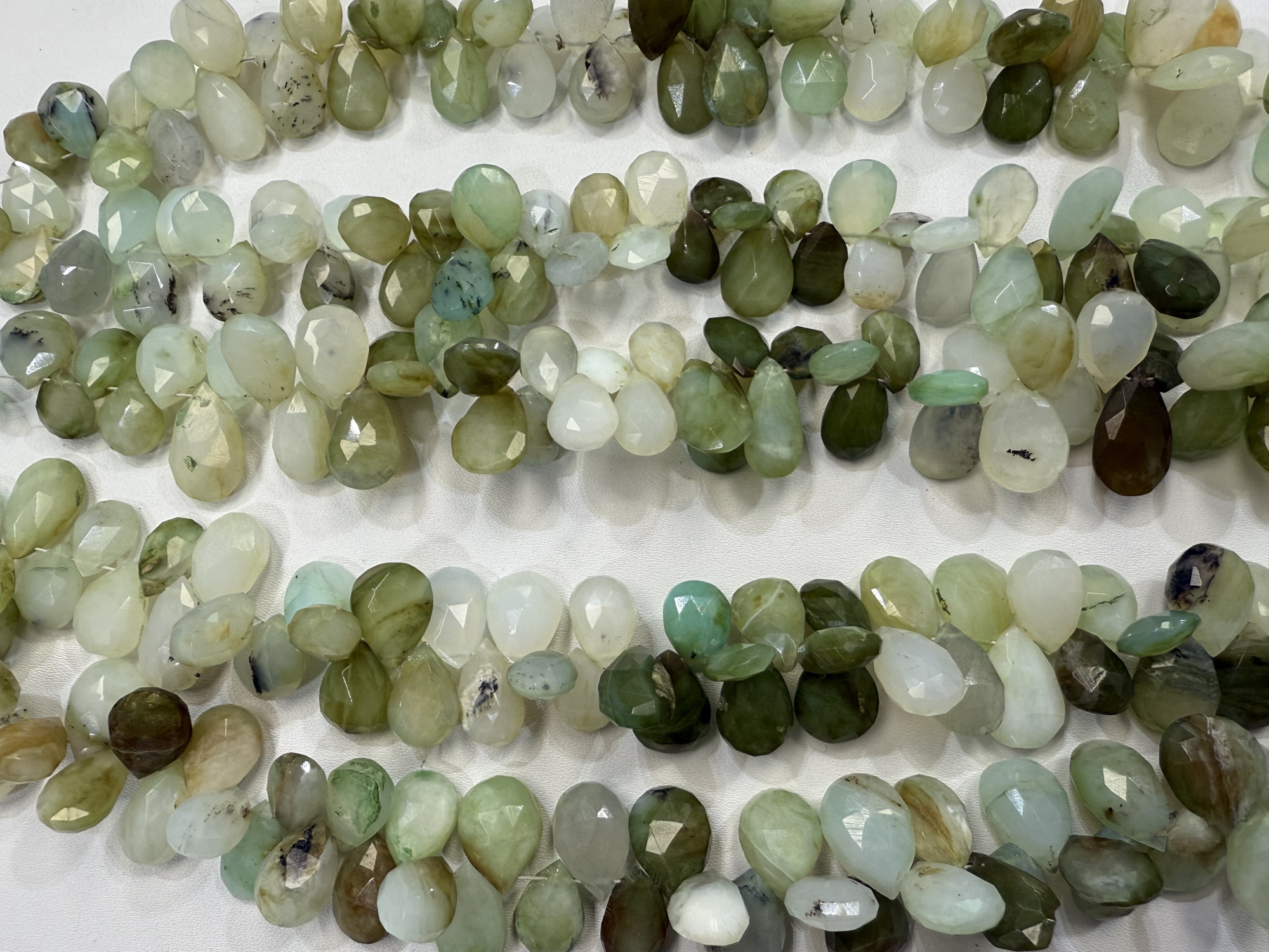 Peruvian Opal Pears Faceted