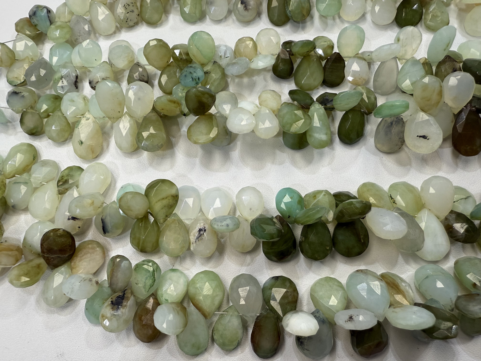 Peruvian Opal Pears Faceted