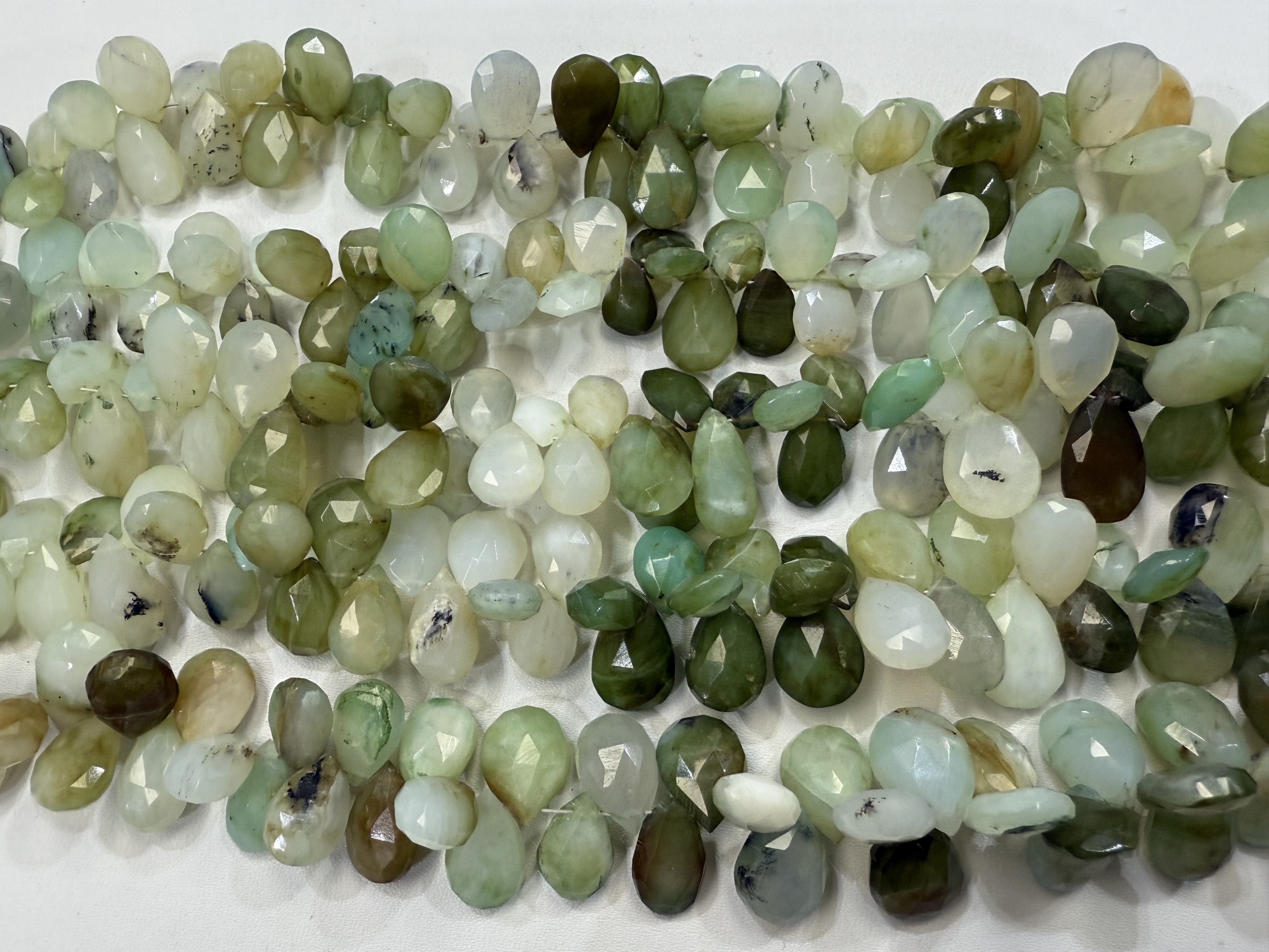 Peruvian Opal Pears Faceted
