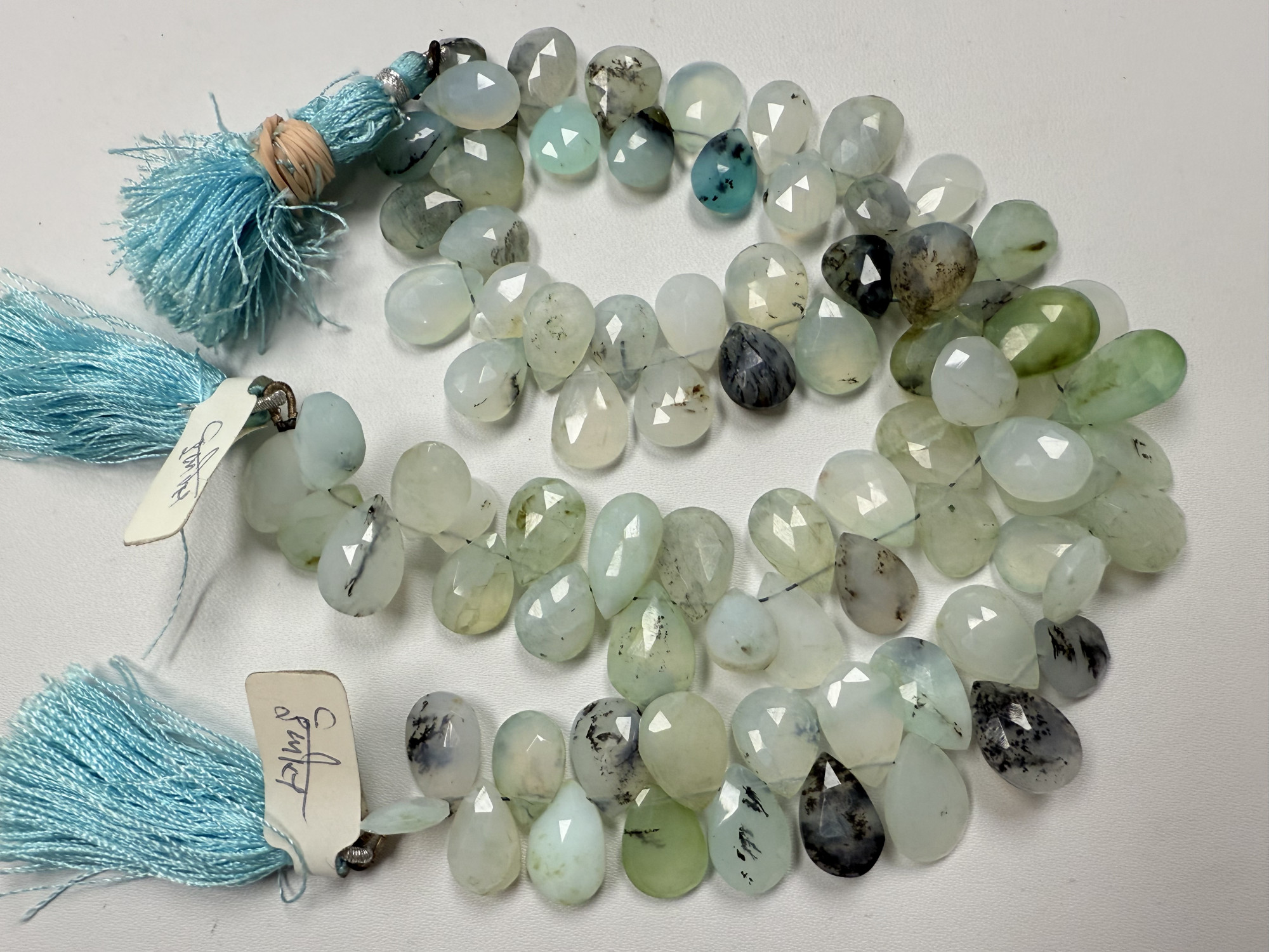 Peruvian Opal Pears Faceted