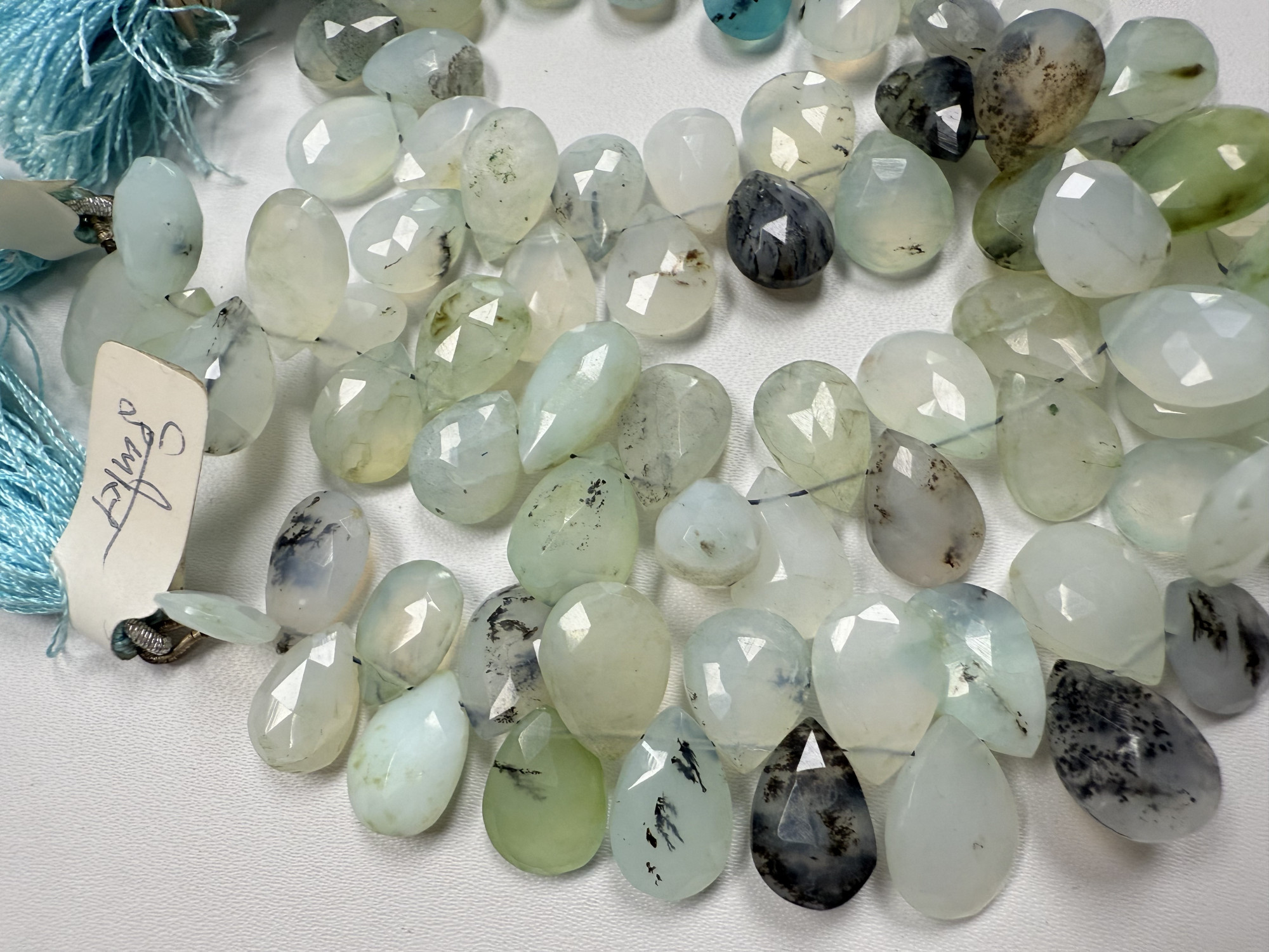 Peruvian Opal Pears Faceted