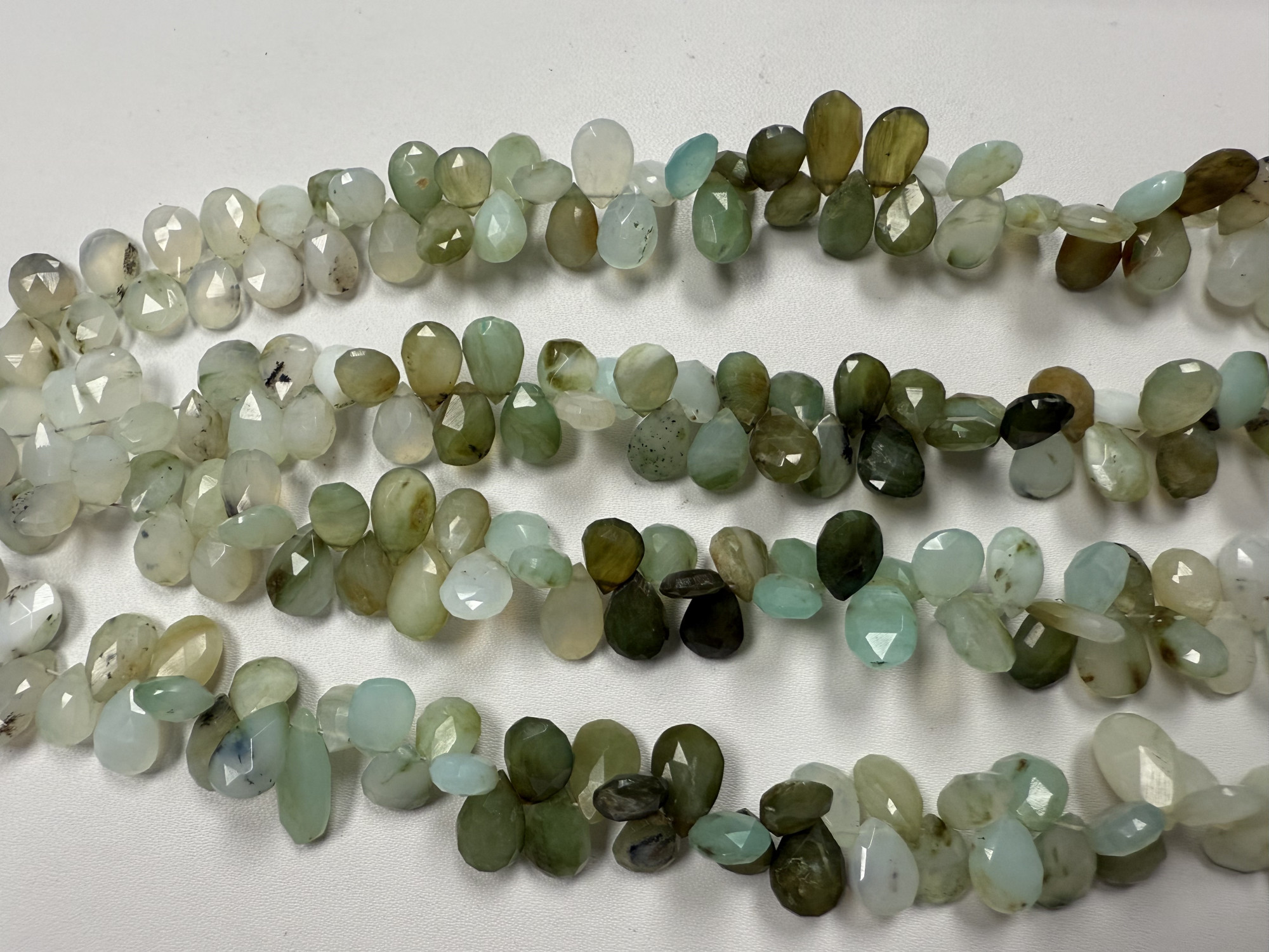 Peruvian Opal Pears Faceted