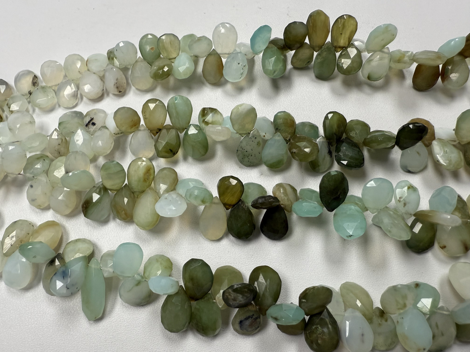 Peruvian Opal Pears Faceted