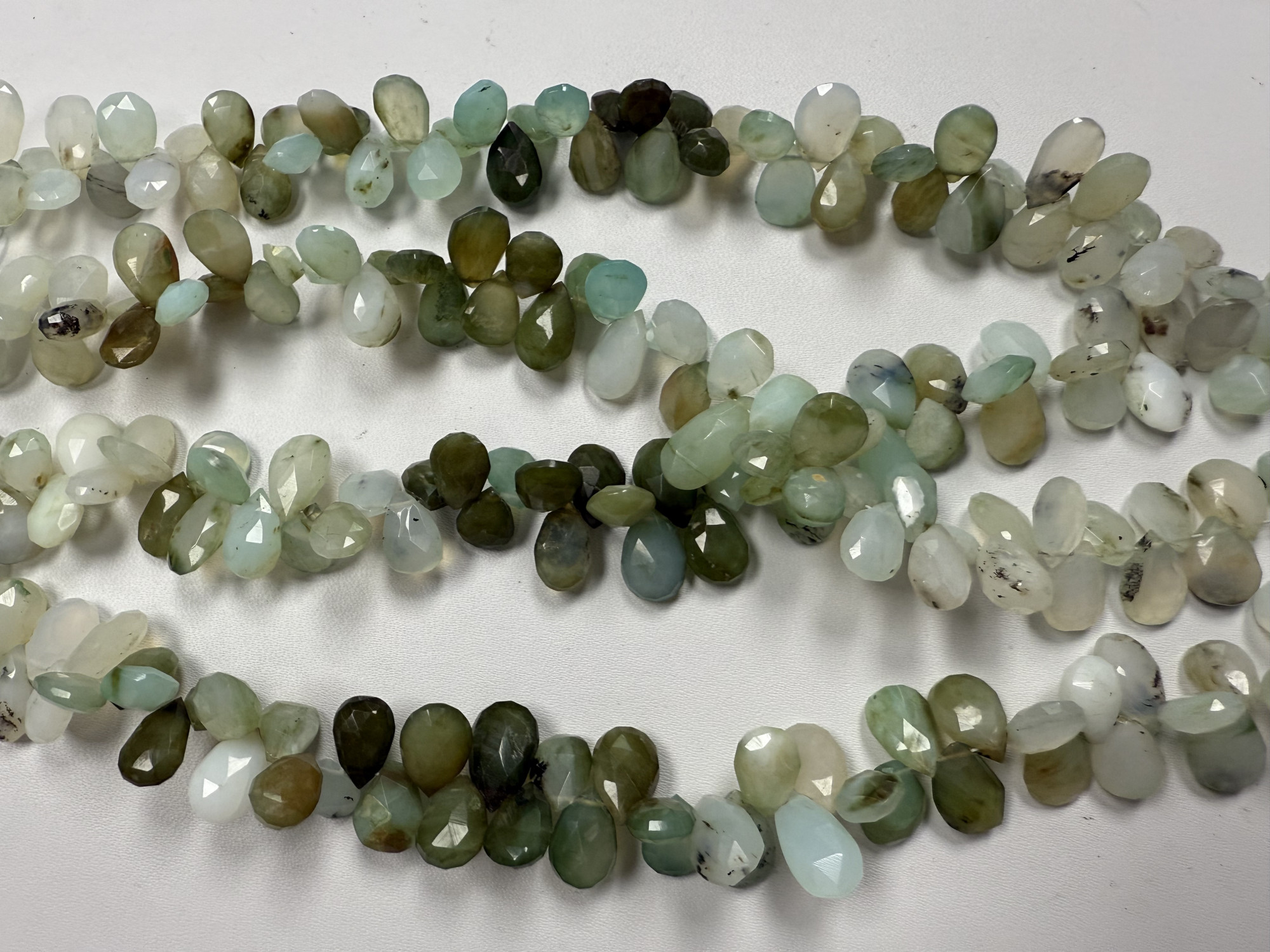 Peruvian Opal Pears Faceted