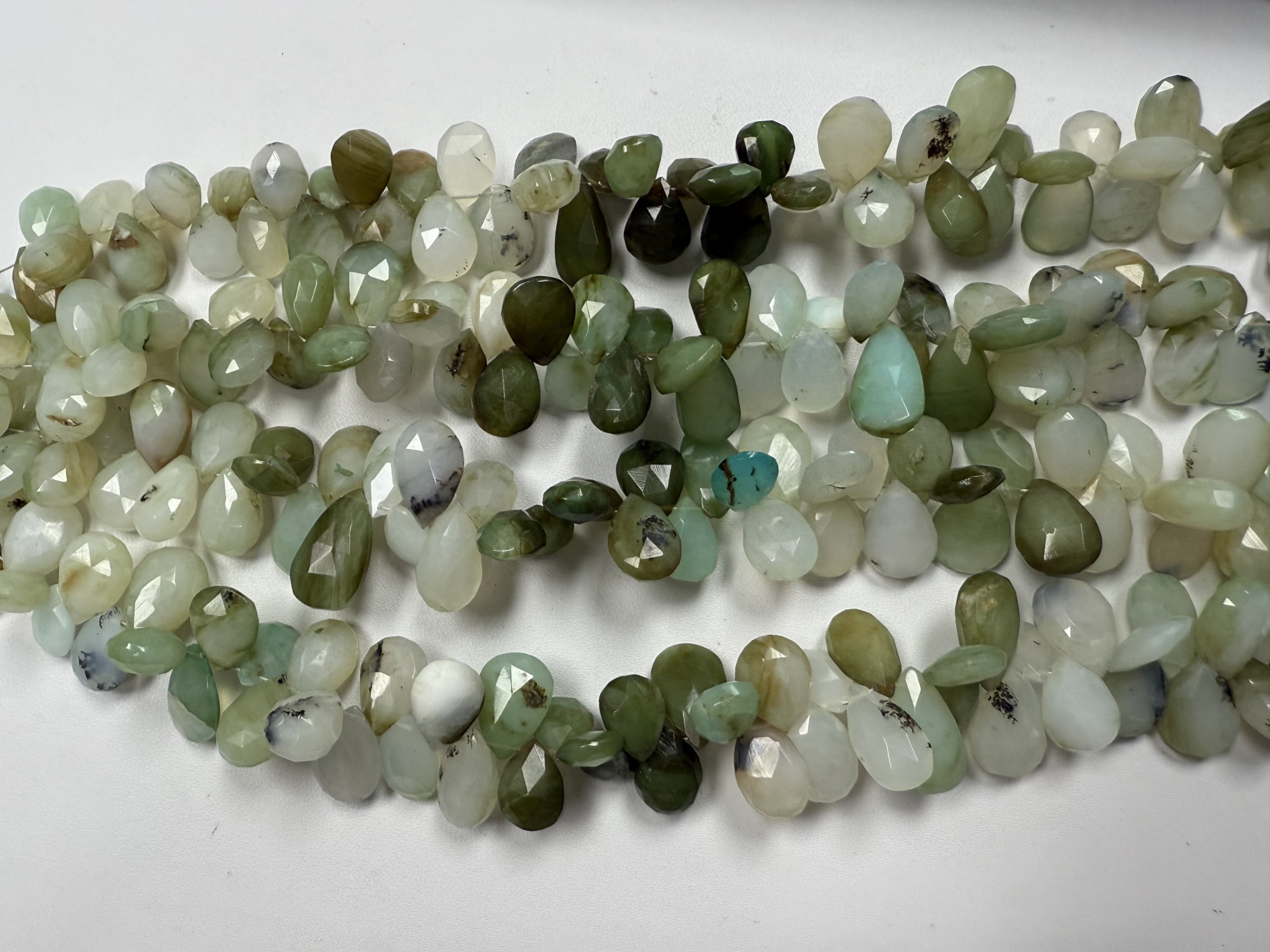 Peruvian Opal Pears Faceted