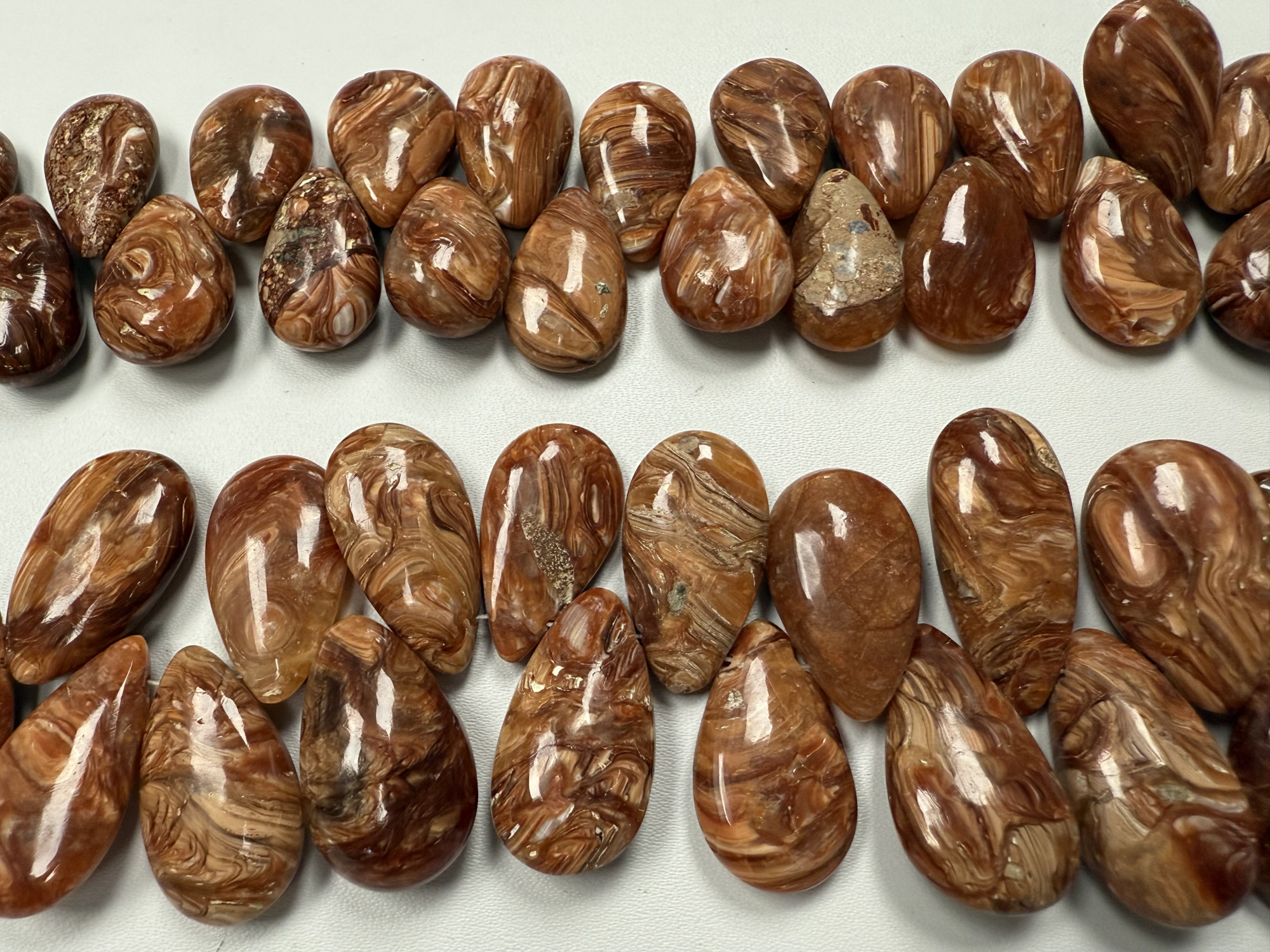 Mexican Opal Pears Faceted