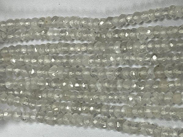 Moonstone Rondelle Faceted (Ceylone)