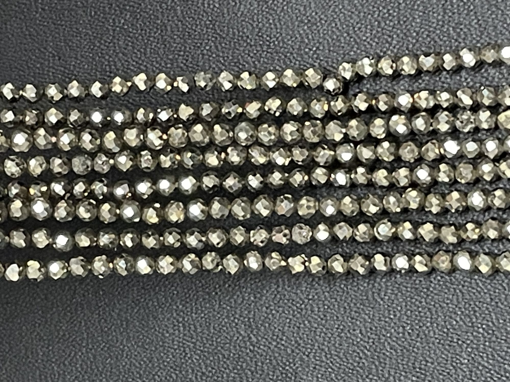 Natural Golden Pyrite Rondelle Faceted