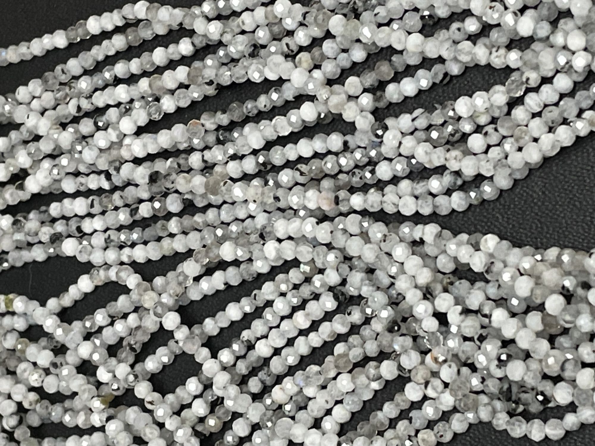 Rutilated Quartz rondelle Faceted