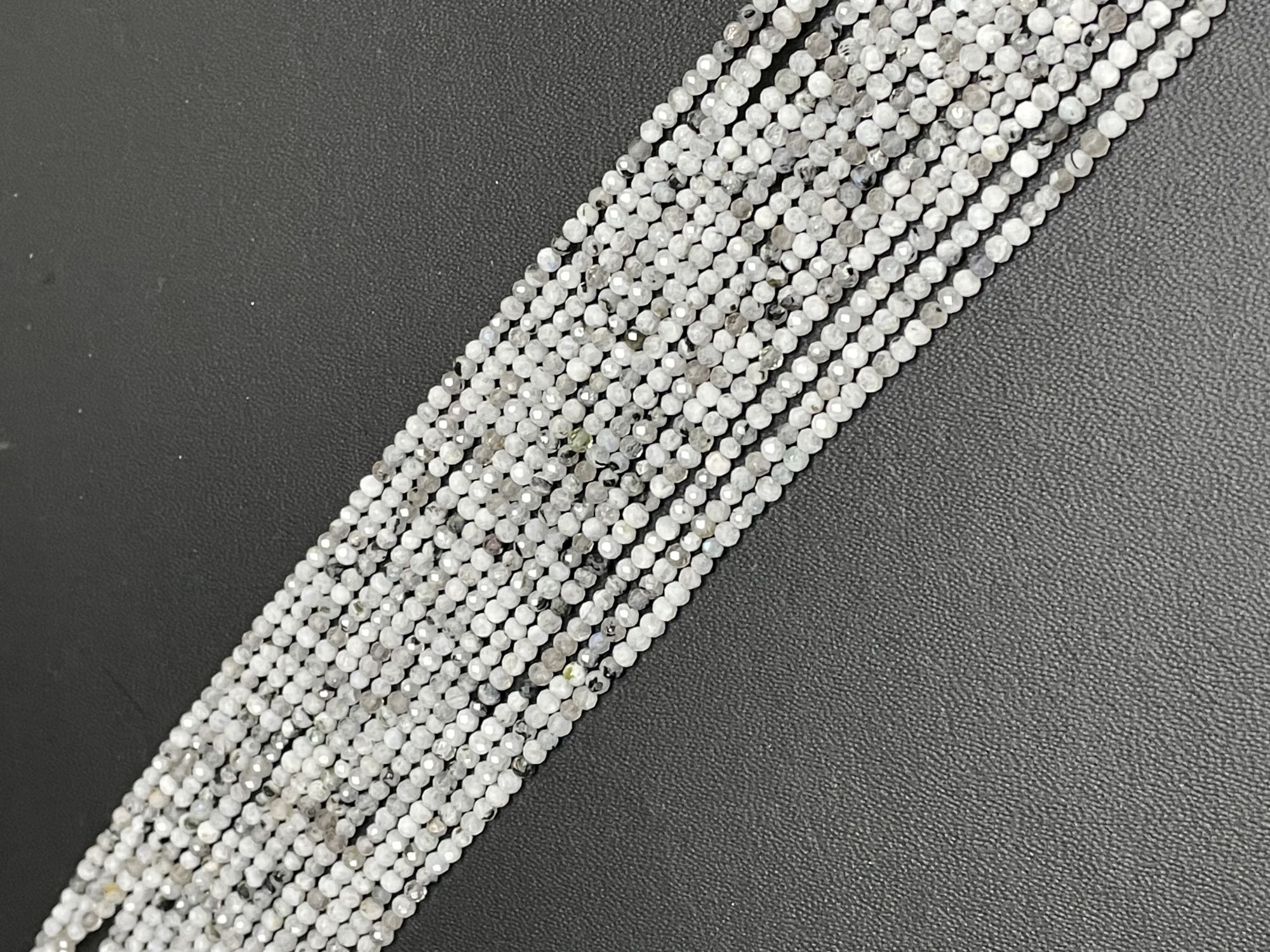 Rutilated Quartz rondelle Faceted