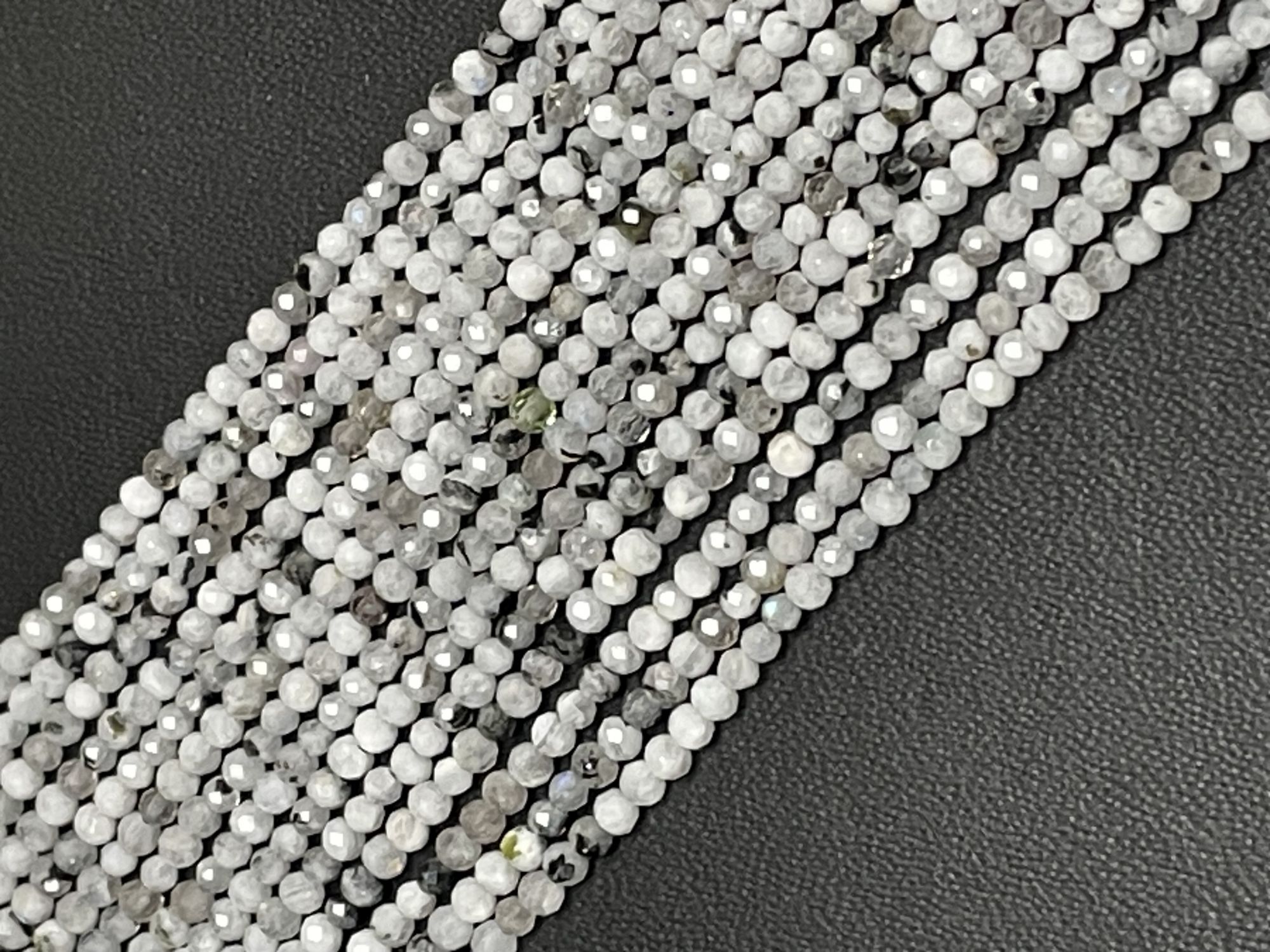 Rutilated Quartz rondelle Faceted