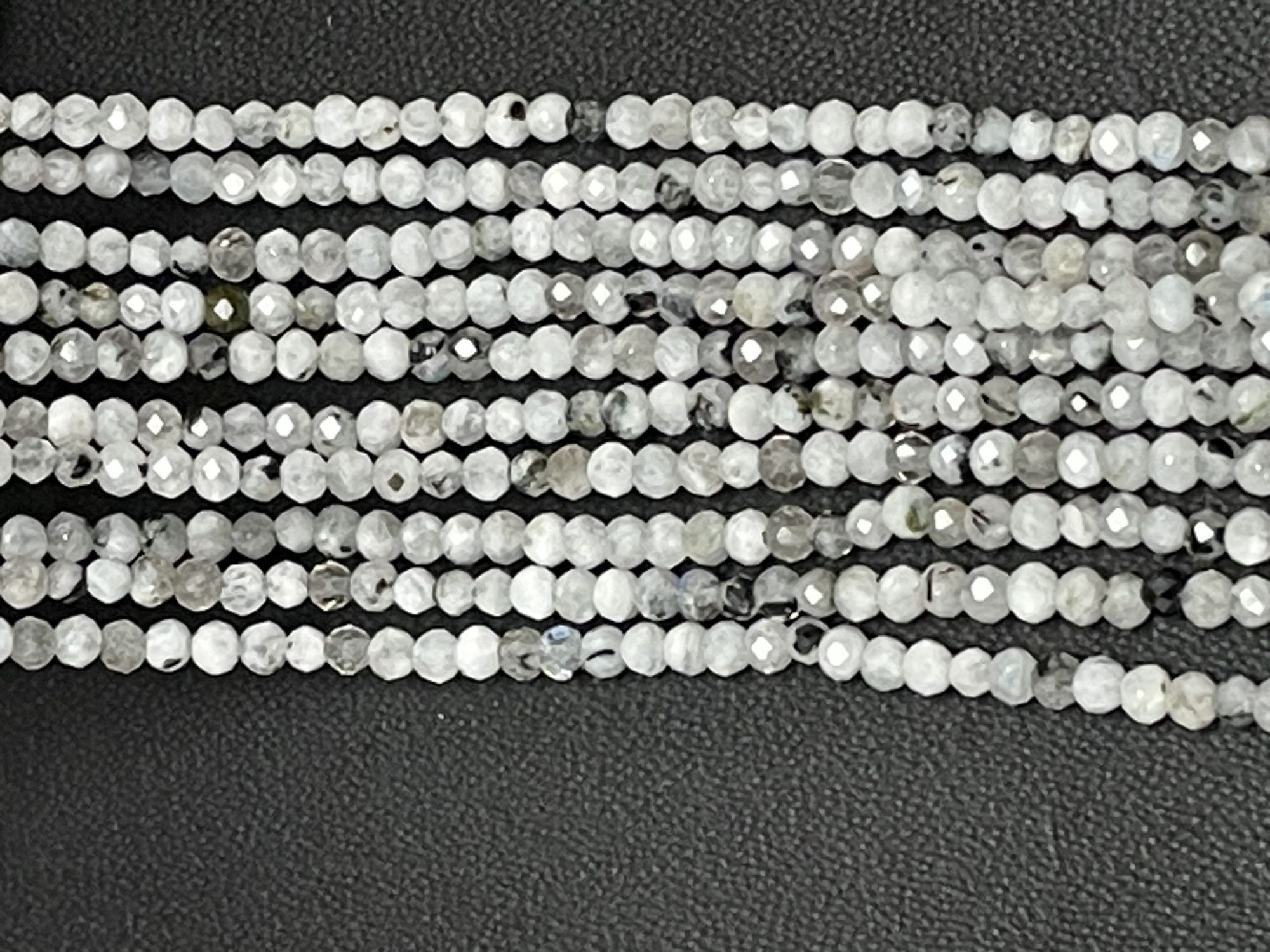 Rutilated Quartz rondelle Faceted