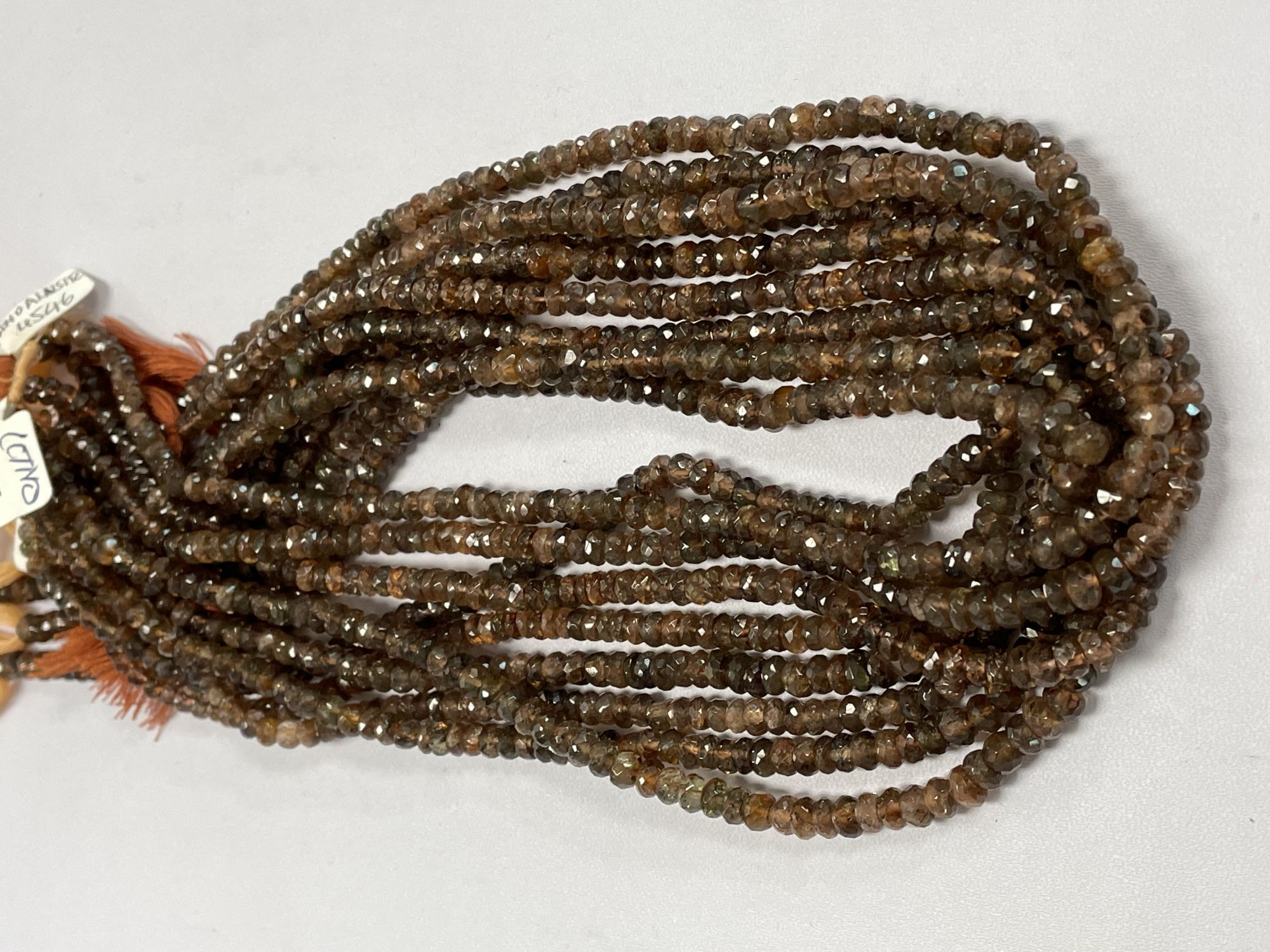 Andalusite Rondelle Faceted