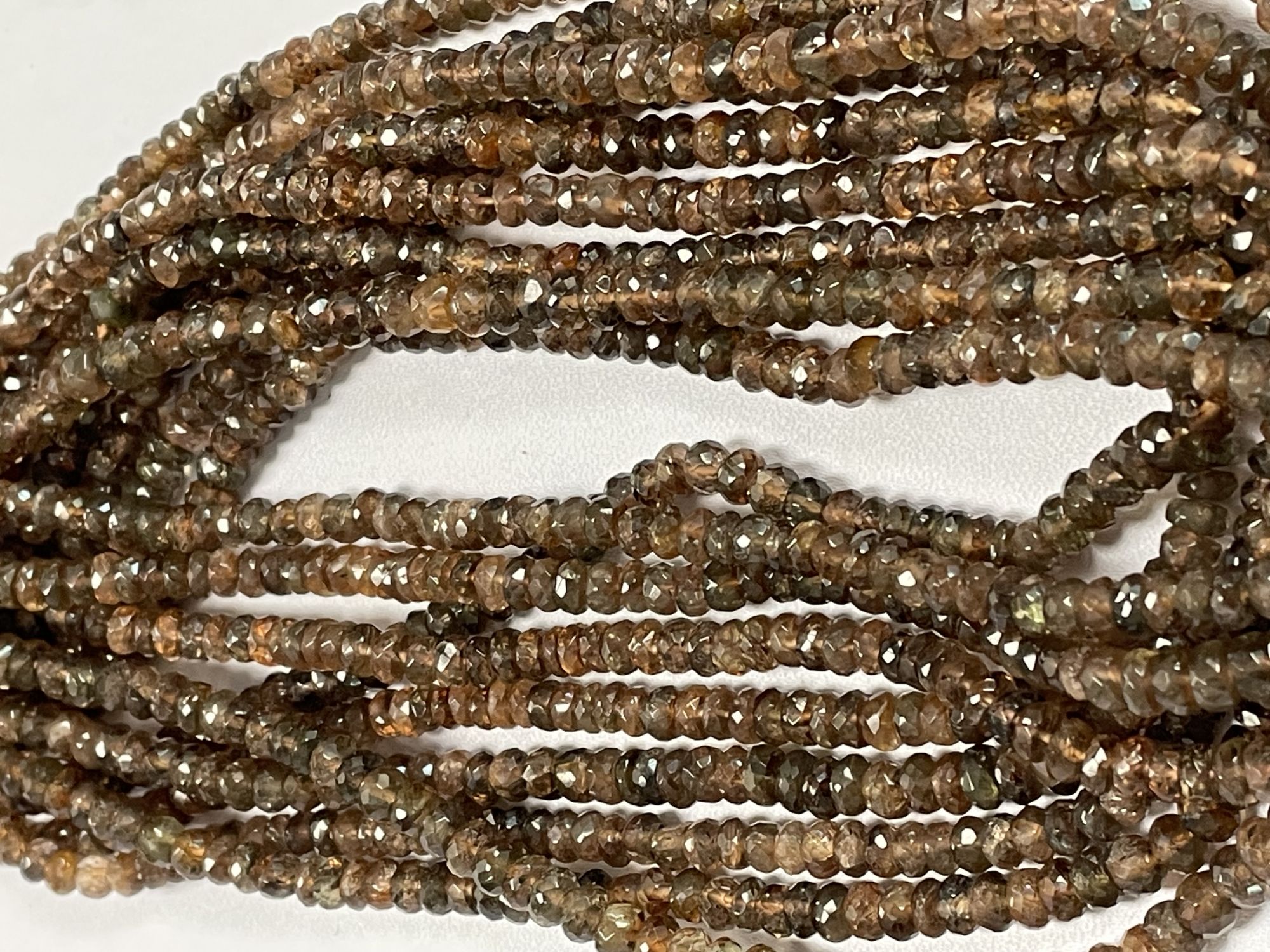 Andalusite Rondelle Faceted