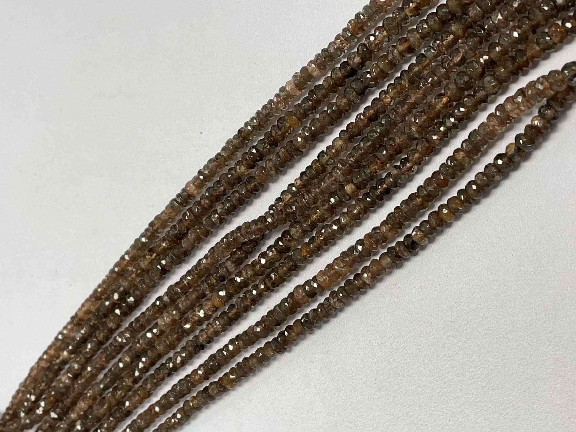 Andalusite Rondelle Faceted