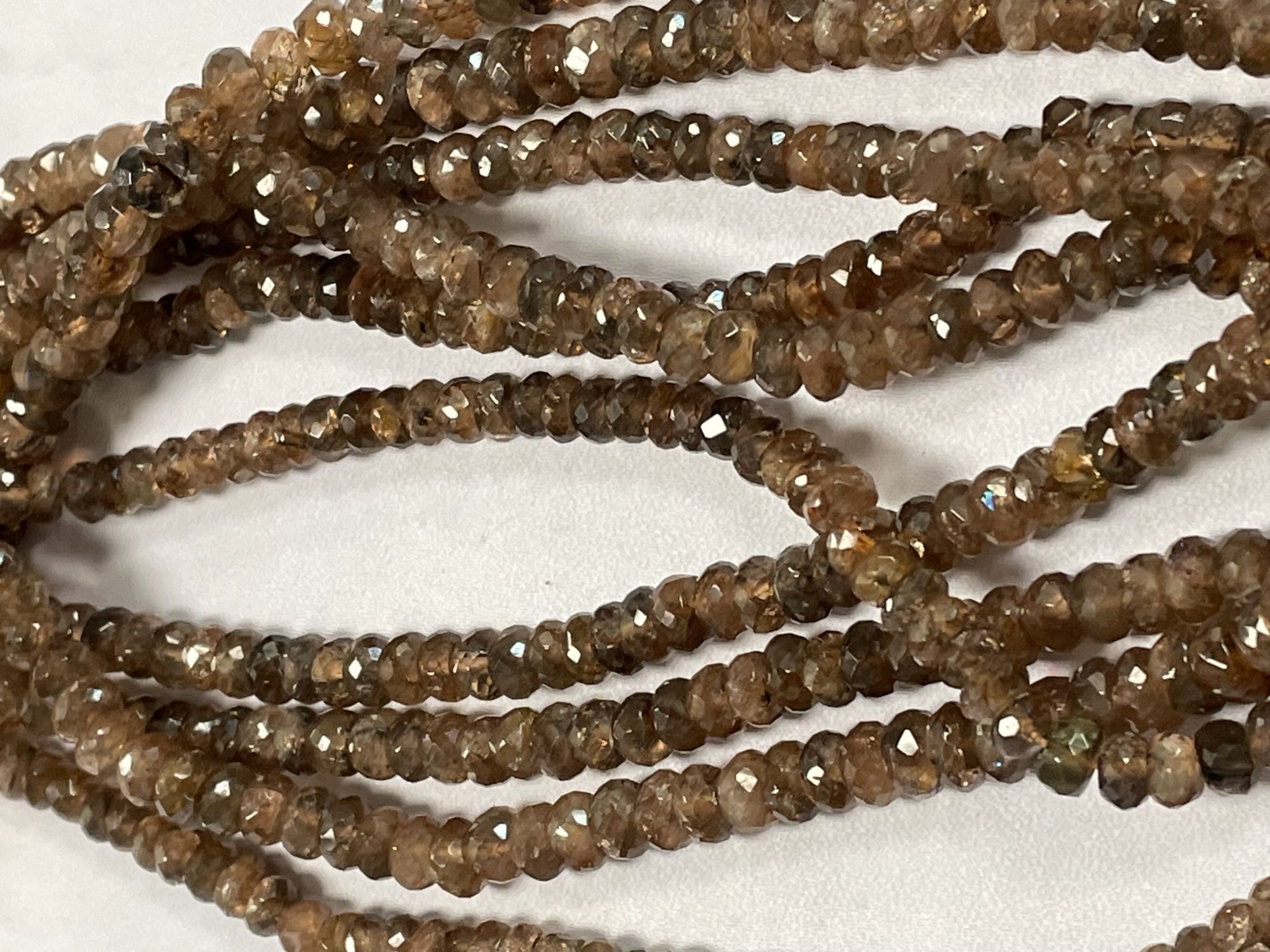 Andalusite Rondelle Faceted