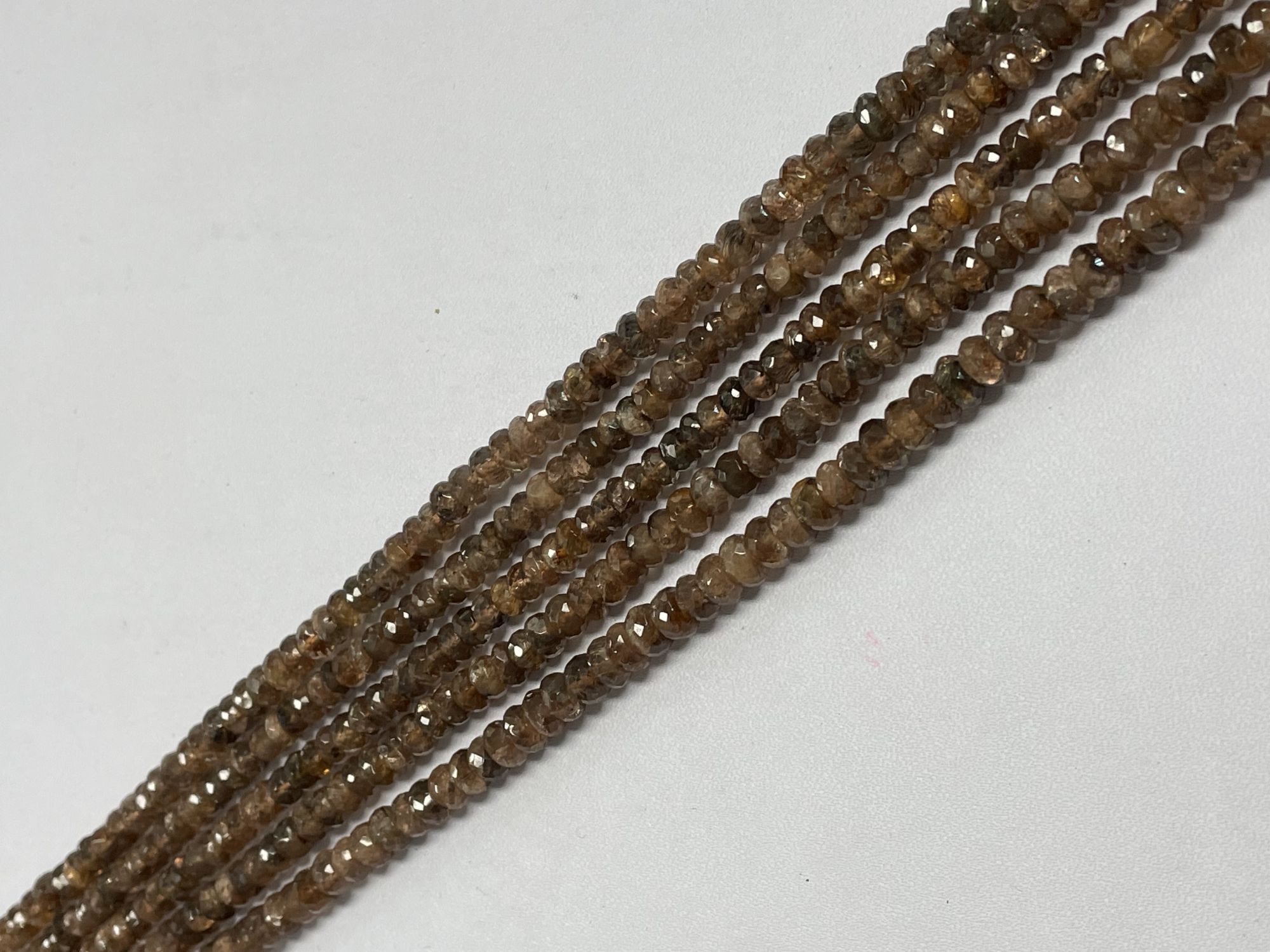 Andalusite Rondelle Faceted